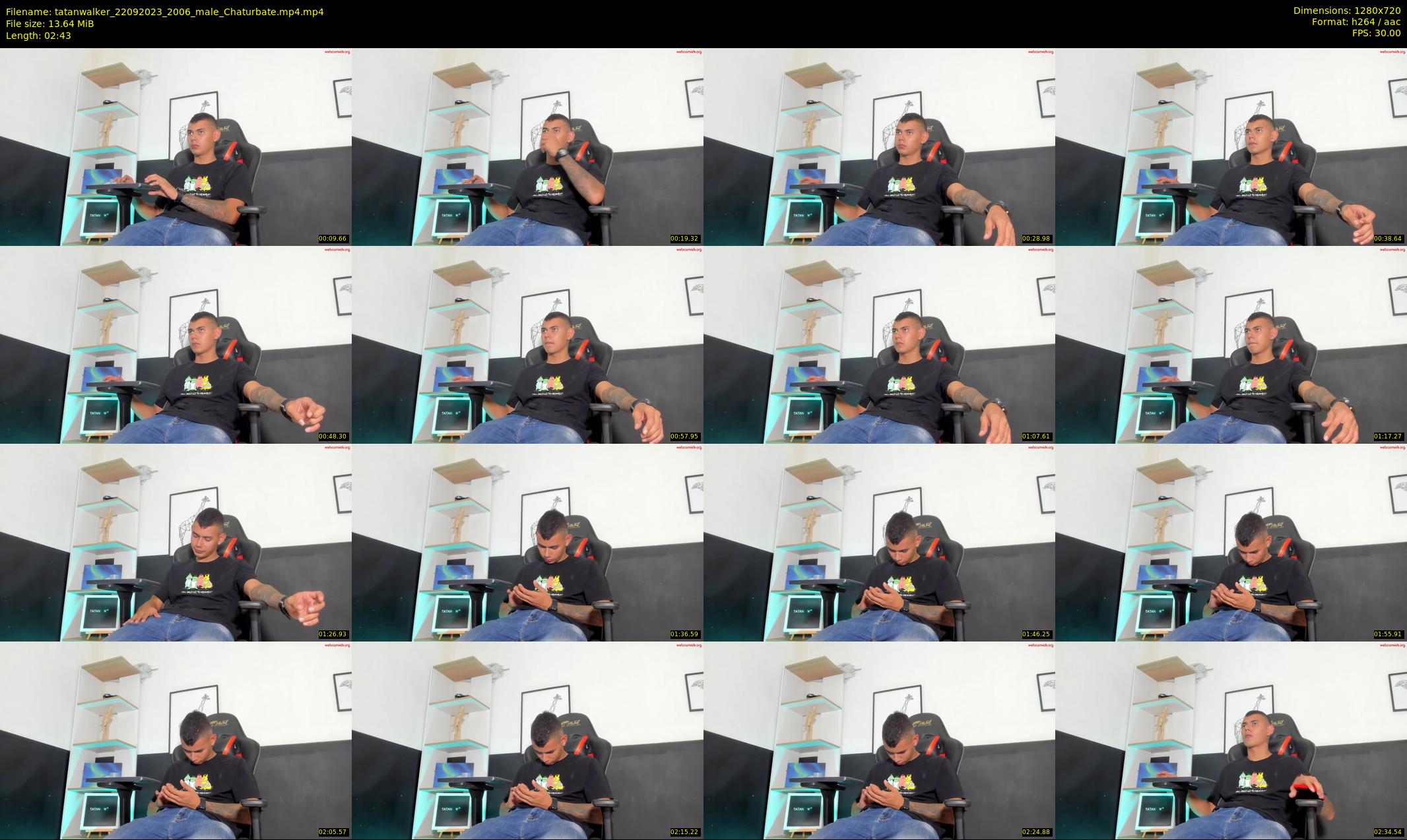 tatanwalker — 3 minute Chaturbate male cam show recording, 720p, Sep 22, 2023