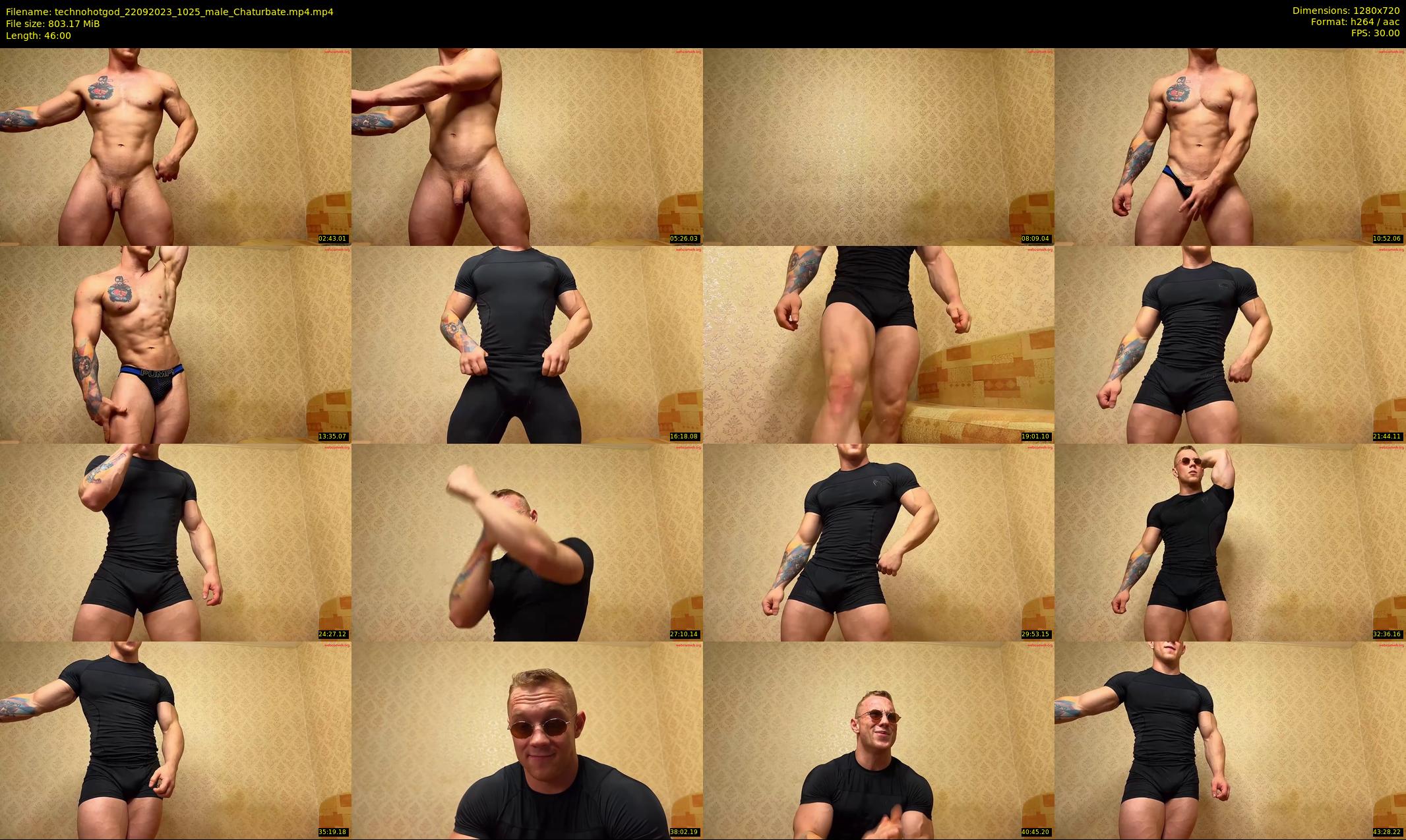 technohotgod — 46 minute Chaturbate male cam show recording, 720p, Sep 22, 2023