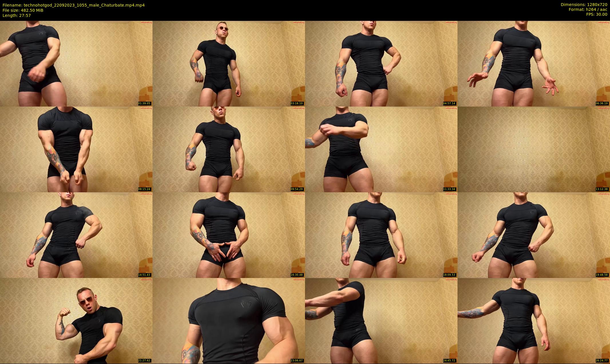 technohotgod — 28 minute Chaturbate male cam show recording, 720p, Sep 22, 2023