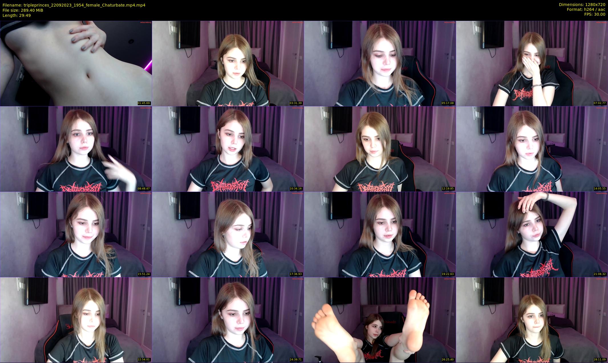 tripleprinces — 30 minute Chaturbate female cam show recording, 720p, Sep 22, 2023