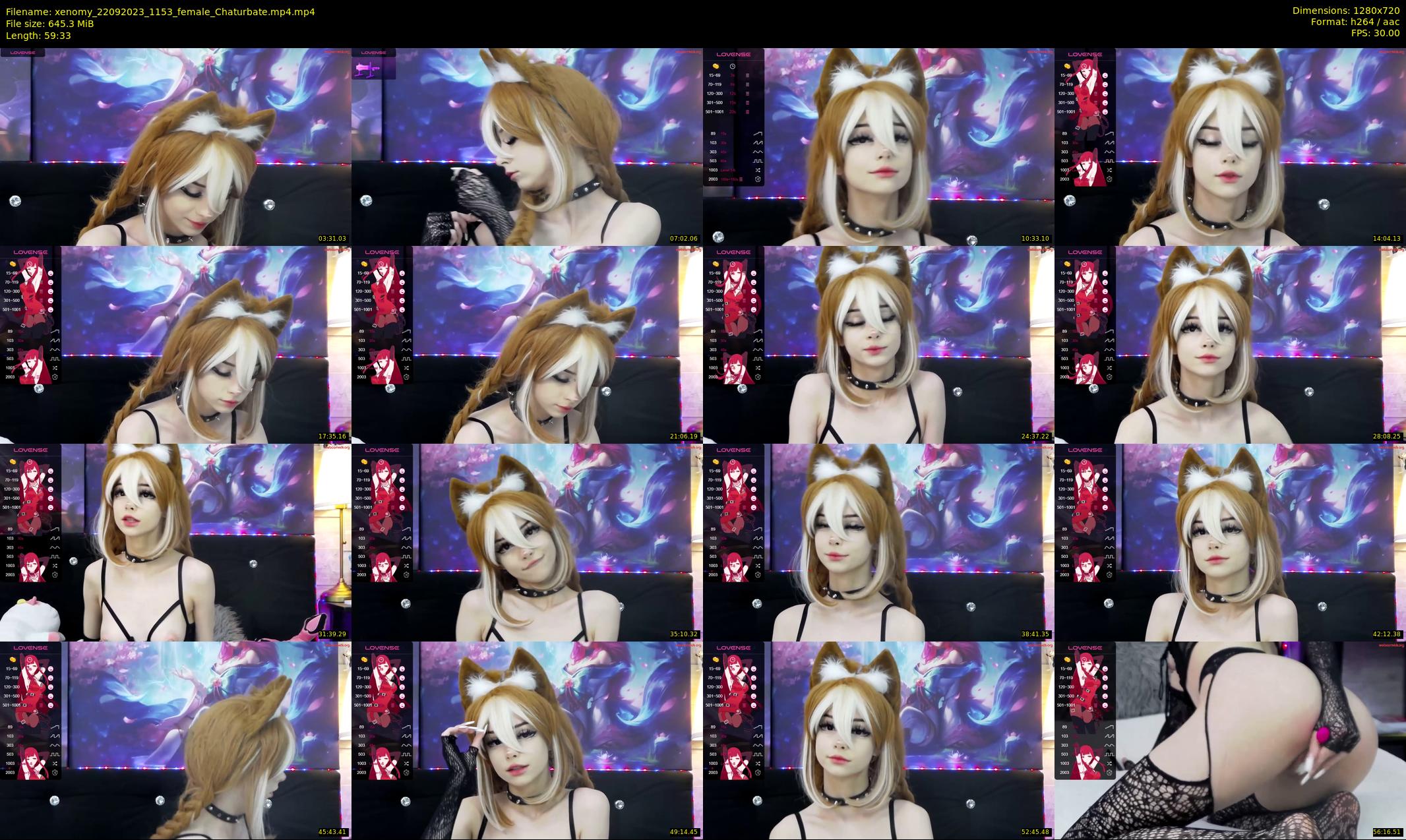 xenomy — 60 minute Chaturbate female cam show recording, 720p, Sep 22, 2023