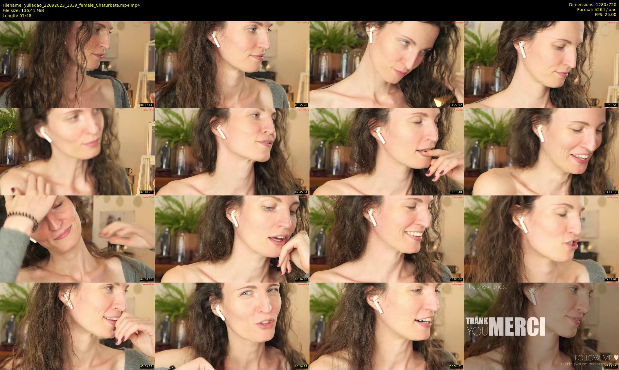 yulladao — 8 minute Chaturbate female cam show recording, 720p, Sep 22, 2023