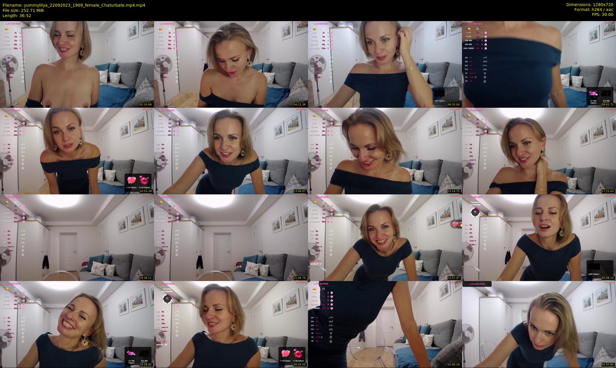 yummylilya — 37 minute Chaturbate female cam show recording, 720p, Sep 22, 2023