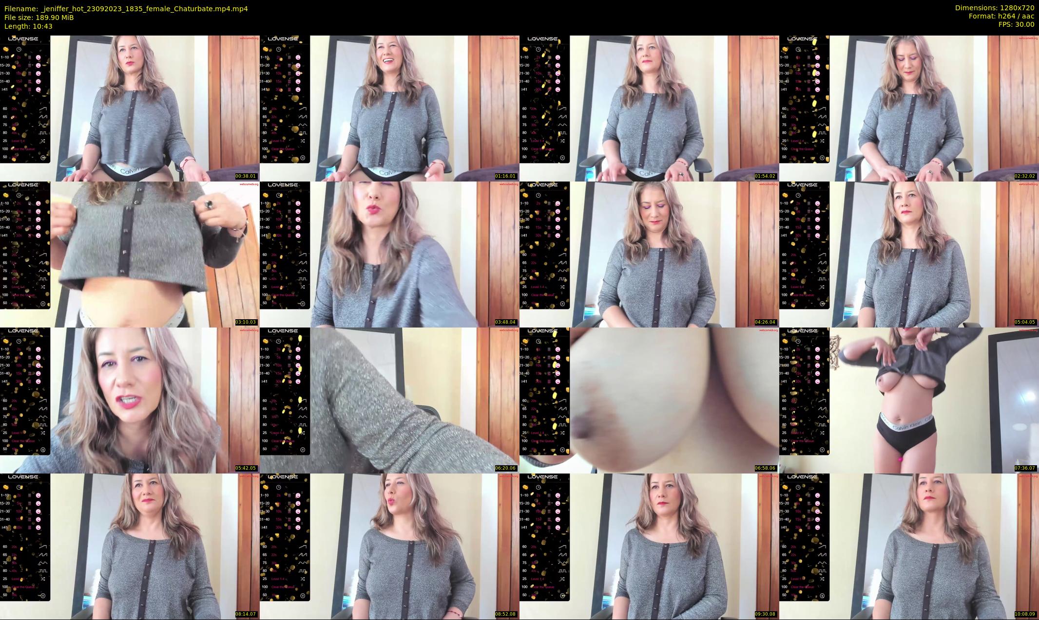 _jeniffer_hot — 11 minute Chaturbate female cam show recording, 720p, Sep 23, 2023
