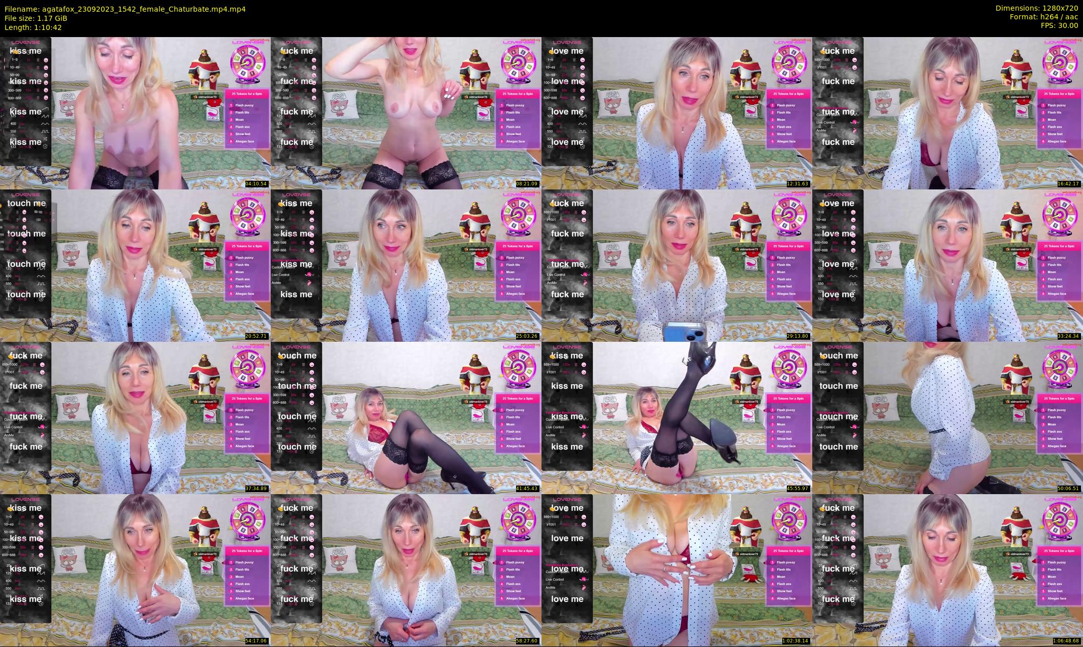 agatafox — 71 minute Chaturbate female cam show recording, 720p, Sep 23, 2023