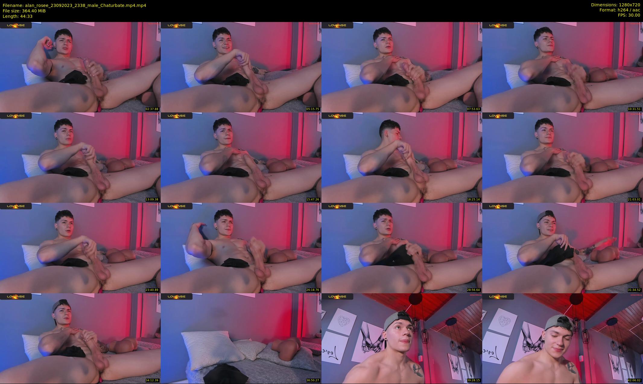 alan_rosee — 45 minute Chaturbate male cam show recording, 720p, Sep 23, 2023