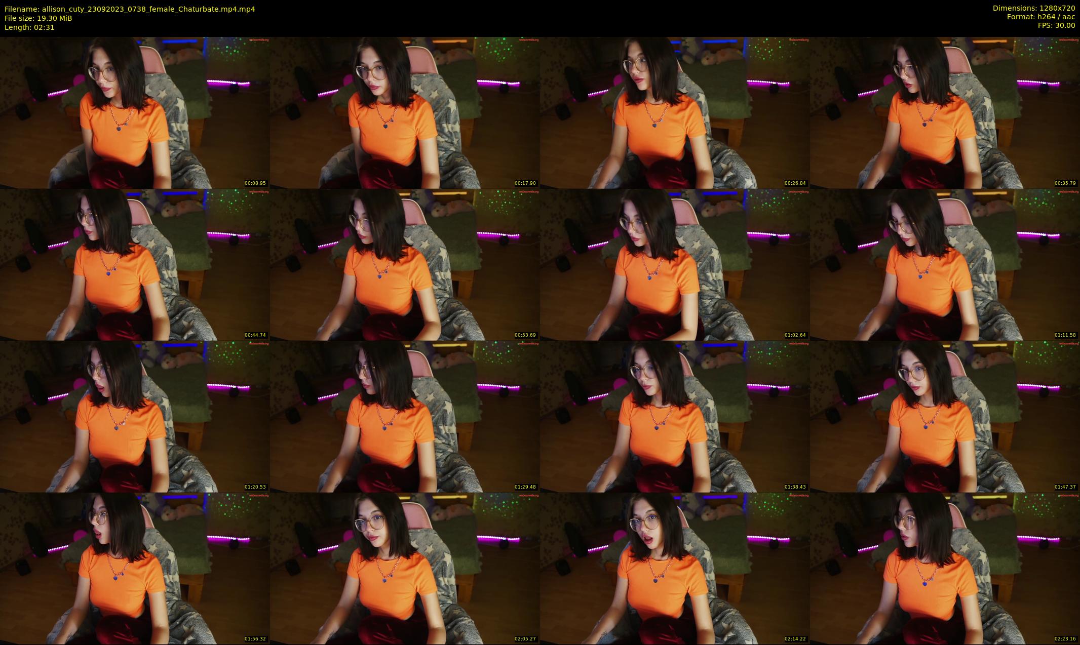allison_cuty — 3 minute Chaturbate female cam show recording, 720p, Sep 23, 2023
