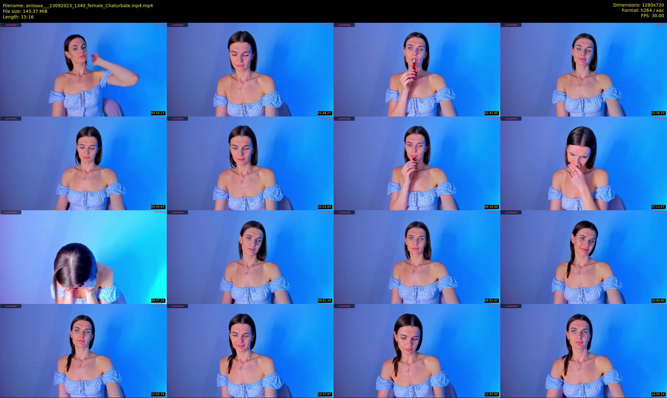 anissaa__ — 16 minute Chaturbate female cam show recording, 720p, Sep 23, 2023