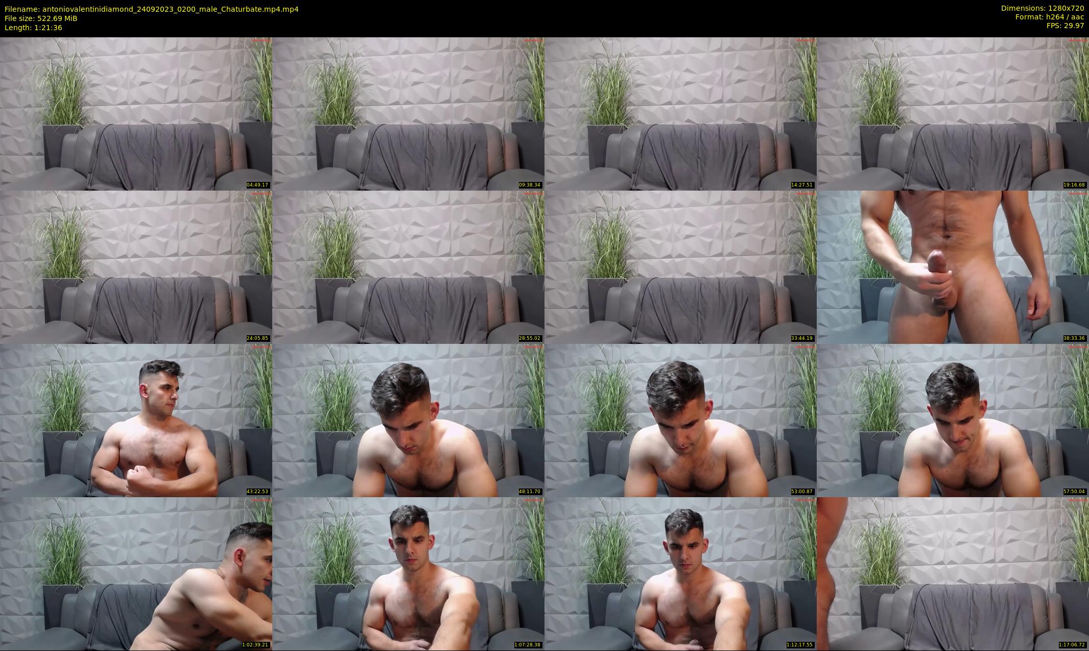 antoniovalentinidiamond — 82 minute Chaturbate male cam show recording, 720p, Sep 24, 2023