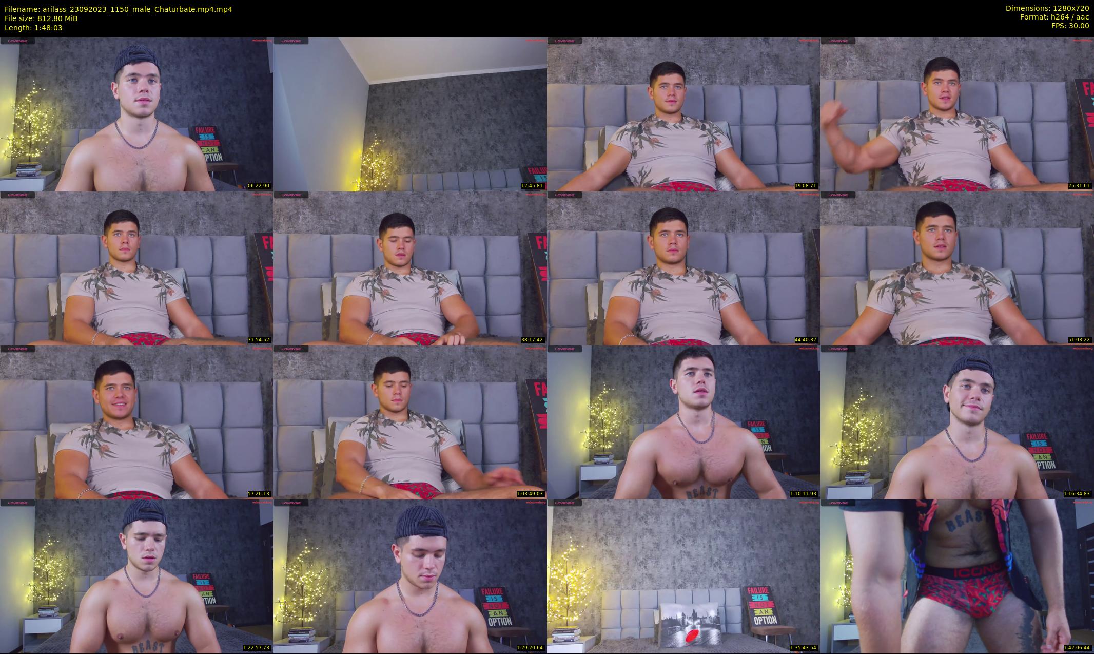 arilass — 109 minute Chaturbate male cam show recording, 720p, Sep 23, 2023