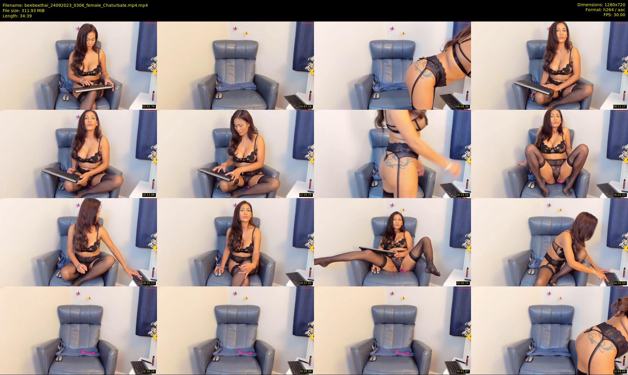beebeethai — 35 minute Chaturbate female cam show recording, 720p, Sep 24, 2023