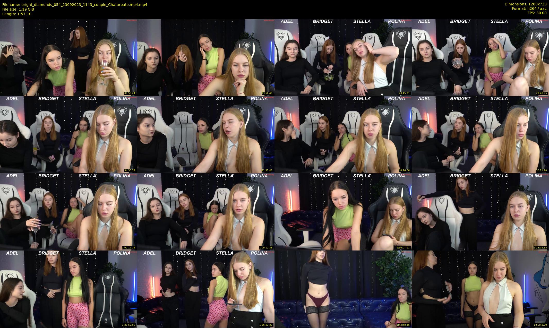 bright_diamonds_054 — 118 minute Chaturbate couple cam show recording, 720p, Sep 23, 2023