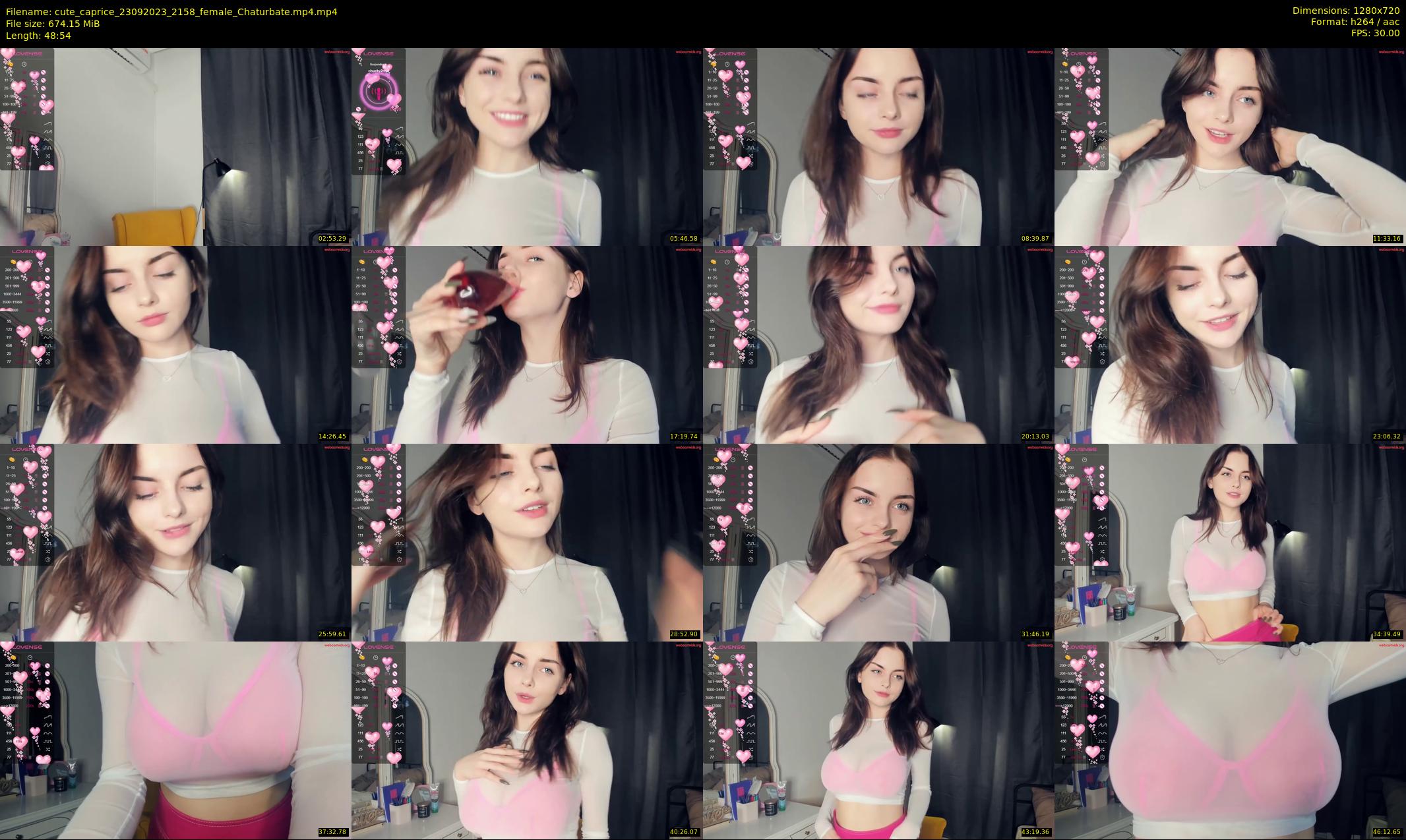 cute_caprice — 49 minute Chaturbate female cam show recording, 720p, Sep 23, 2023