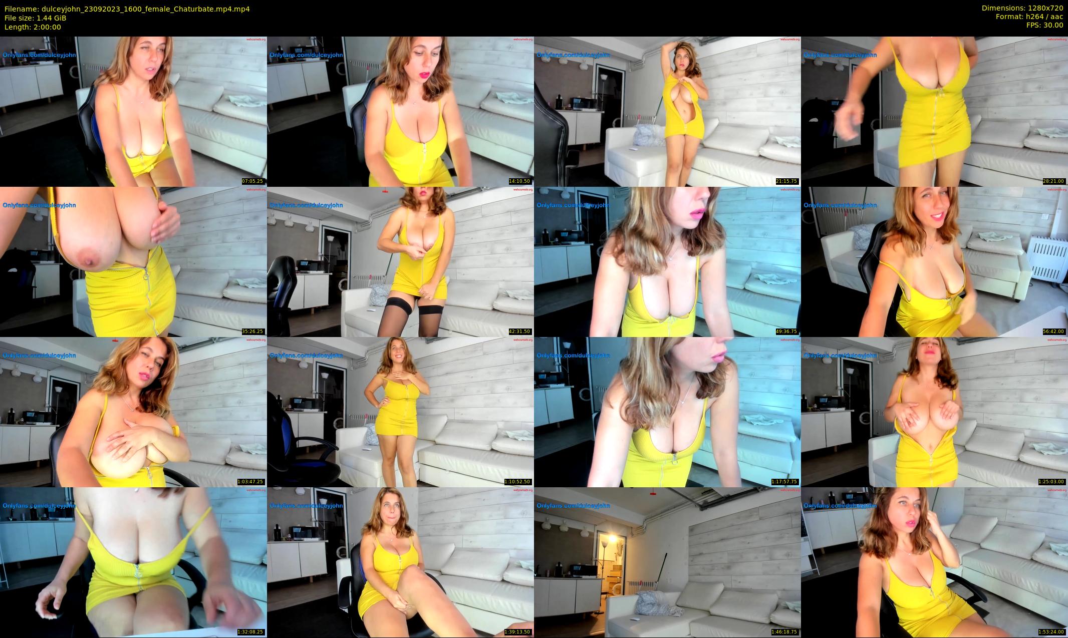 dulceyjohn — 120 minute Chaturbate female cam show recording, 720p, Sep 23, 2023