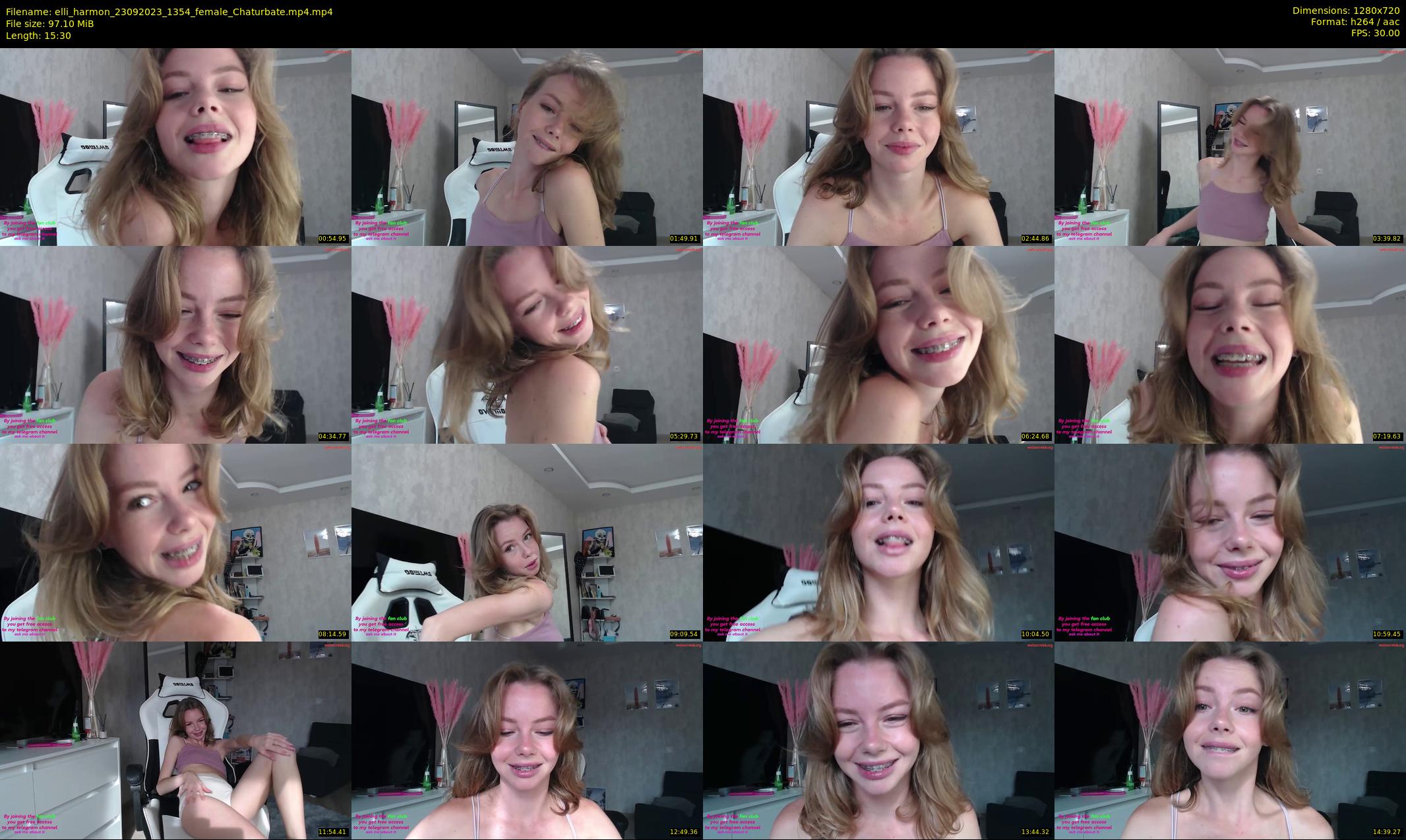 elli_harmon — 16 minute Chaturbate female cam show recording, 720p, Sep 23, 2023