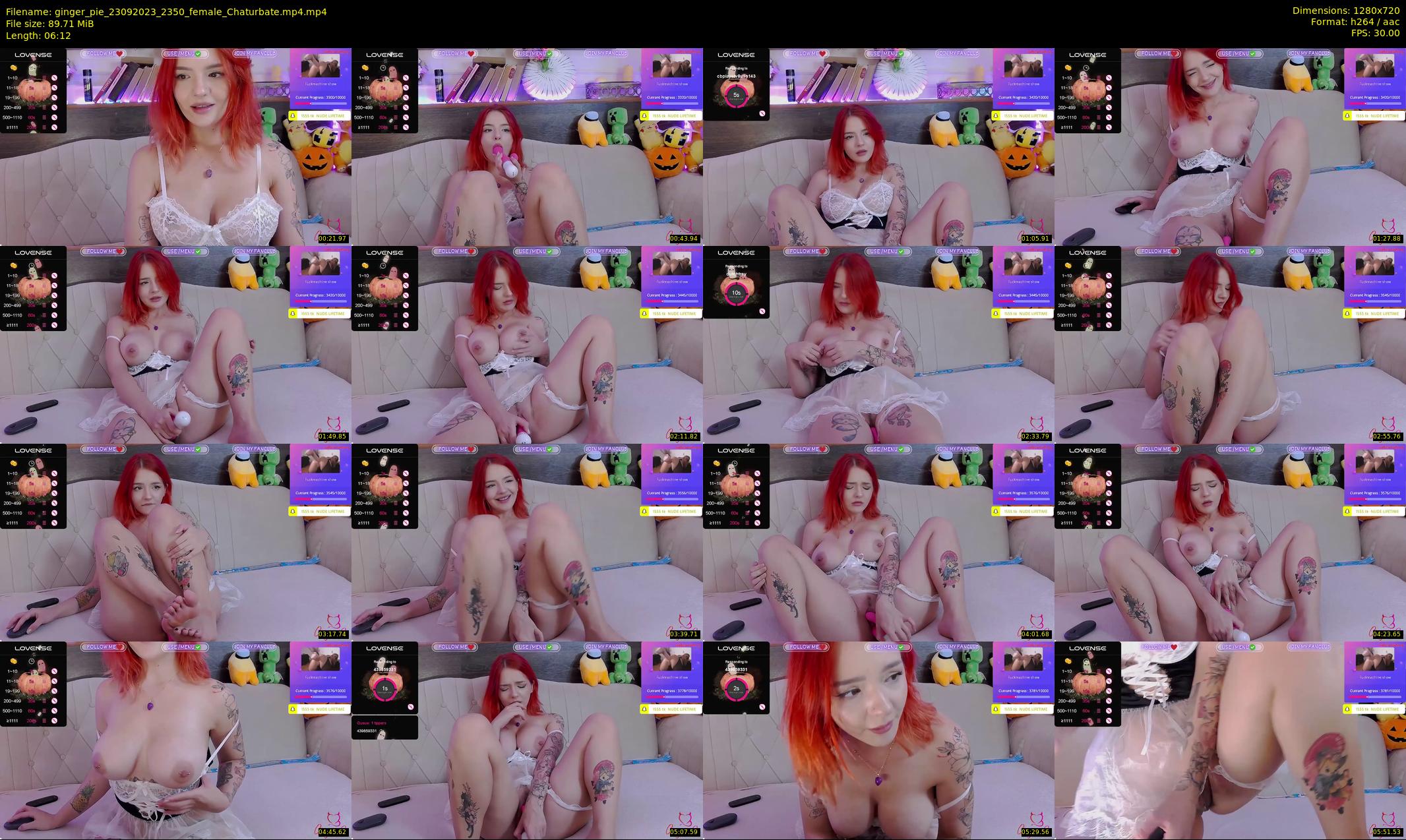 ginger_pie — 7 minute Chaturbate female cam show recording, 720p, Sep 23, 2023