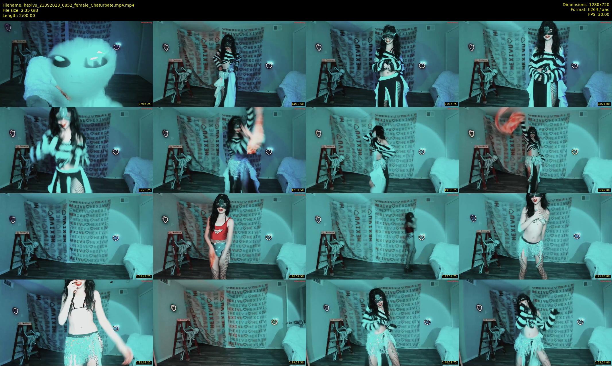 hexivu — 120 minute Chaturbate female cam show recording, 720p, Sep 23, 2023