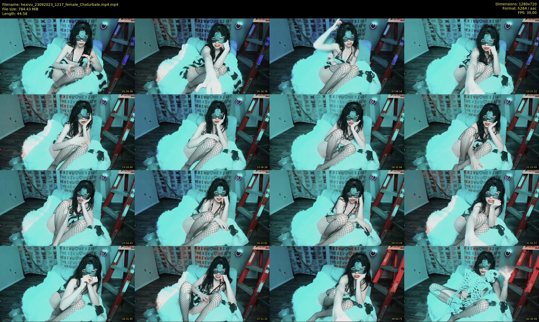 hexivu — 45 minute Chaturbate female cam show recording, 720p, Sep 23, 2023