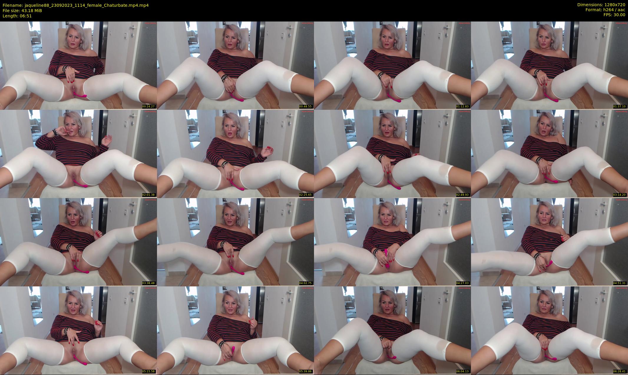 jaqueline88 — 7 minute Chaturbate female cam show recording, 720p, Sep 23, 2023