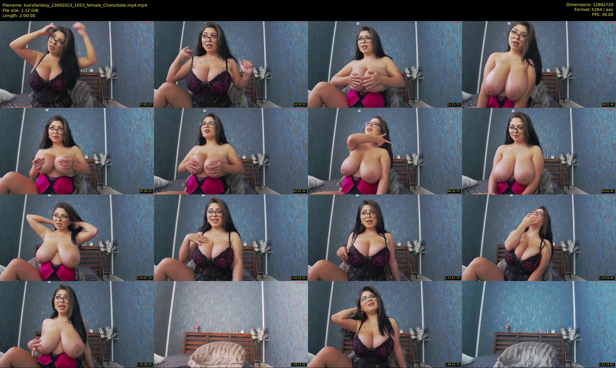 kairafantasy — 120 minute Chaturbate female cam show recording, 720p, Sep 23, 2023