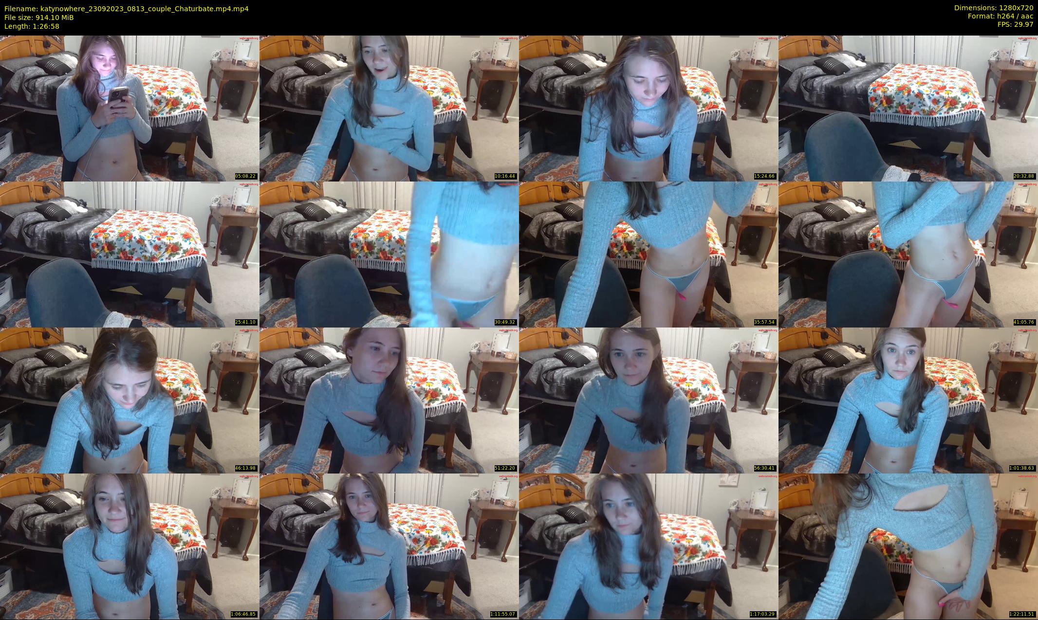 katynowhere — 87 minute Chaturbate female cam show recording, 720p, Sep 23, 2023