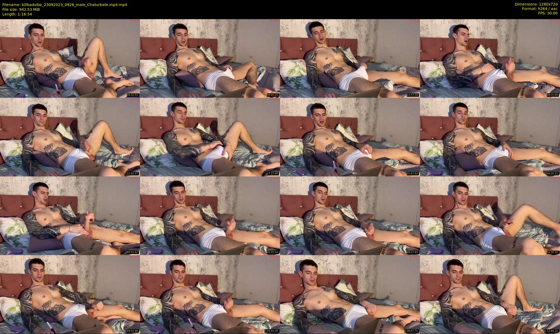 killbadvibe — 77 minute Chaturbate male cam show recording, 720p, Sep 23, 2023
