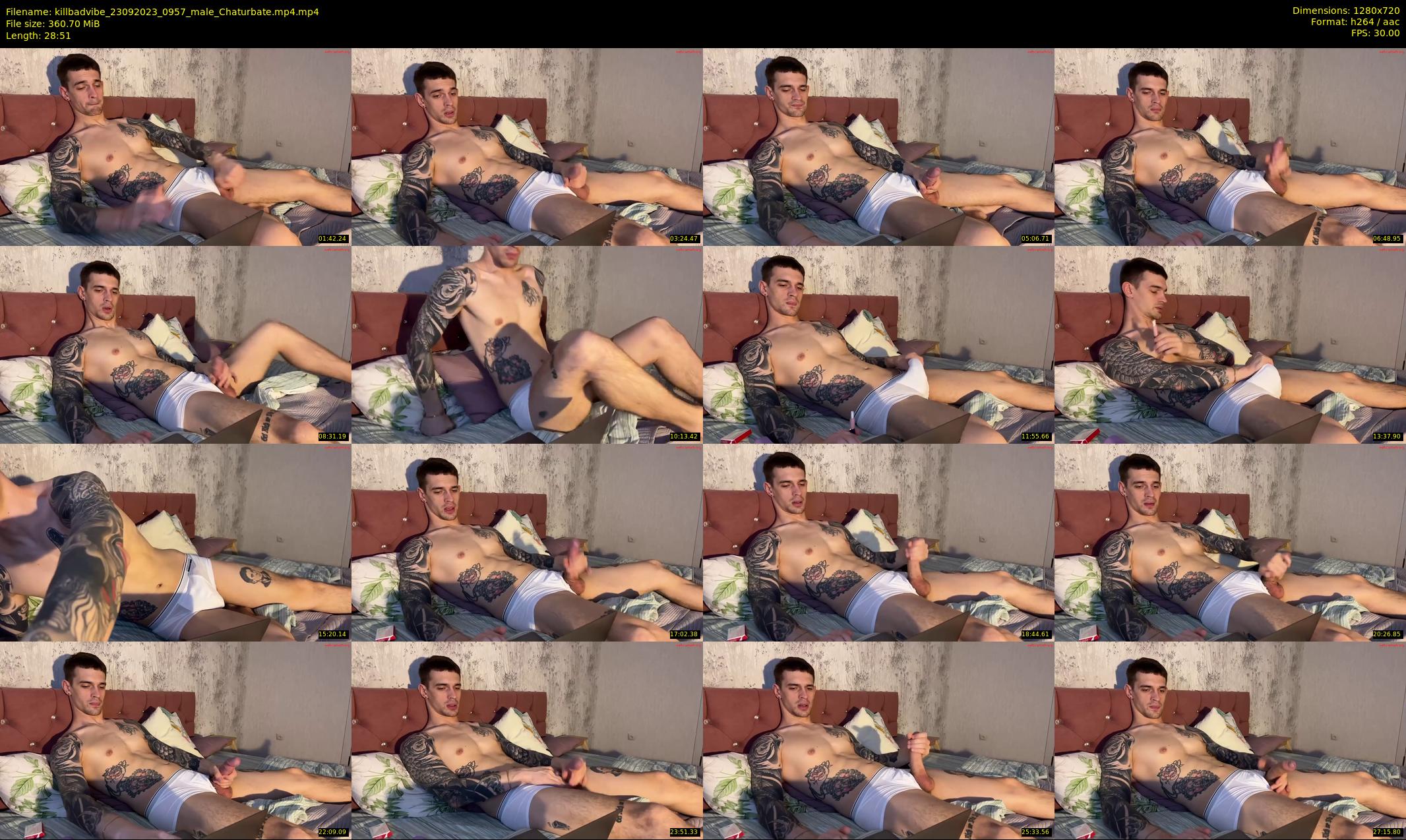 killbadvibe — 29 minute Chaturbate male cam show recording, 720p, Sep 23, 2023
