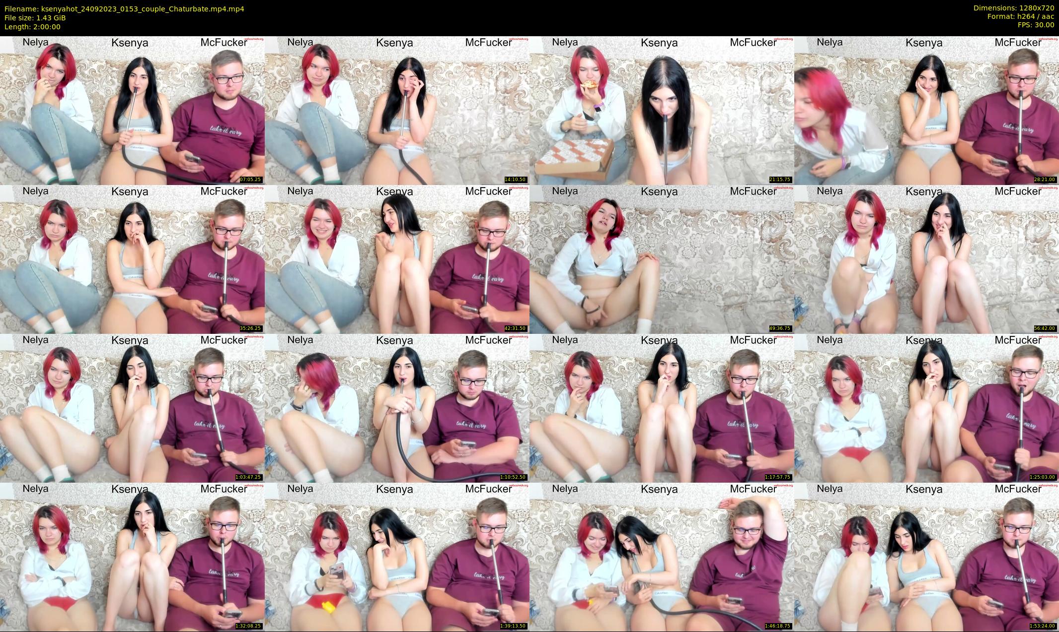 ksenyahot — 120 minute Chaturbate couple cam show recording, 720p, Sep 24, 2023
