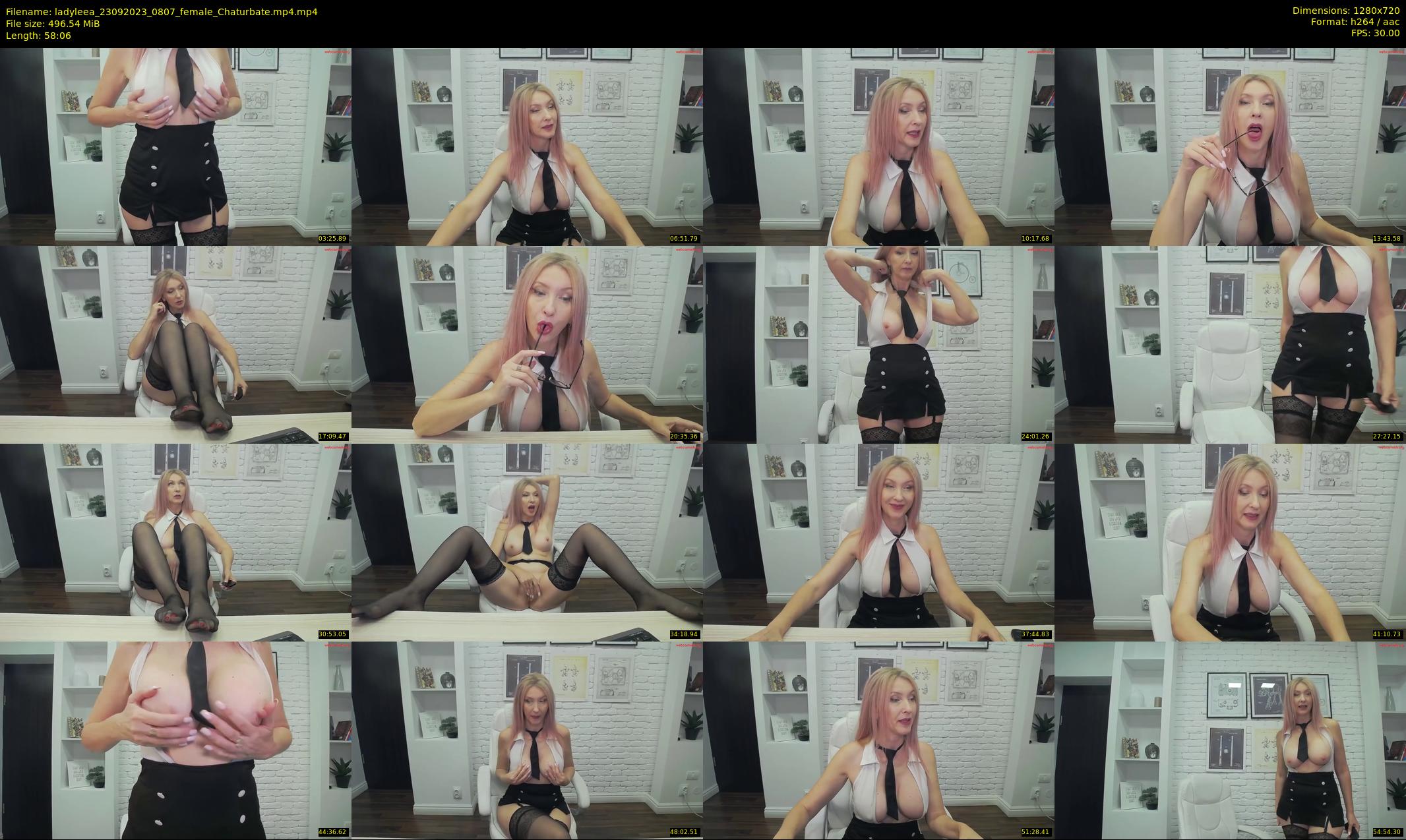 ladyleea — 59 minute Chaturbate female cam show recording, 720p, Sep 23, 2023