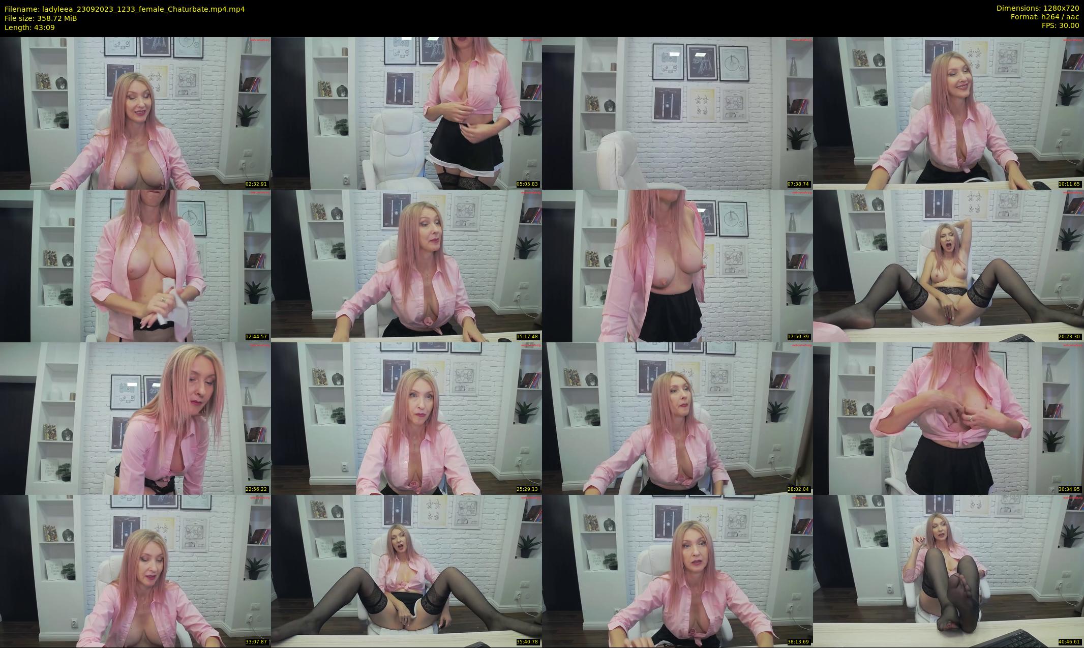 ladyleea — 44 minute Chaturbate female cam show recording, 720p, Sep 23, 2023
