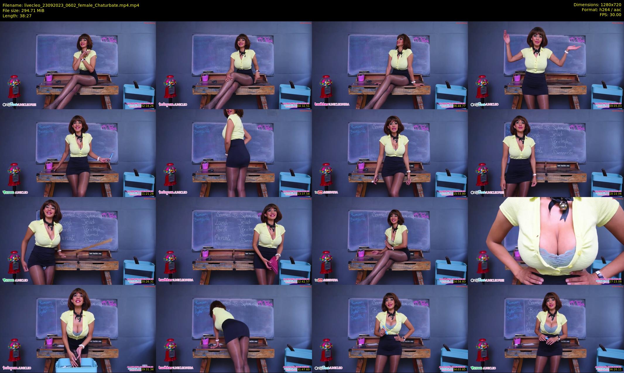 livecleo — 39 minute Chaturbate female cam show recording, 720p, Sep 23, 2023
