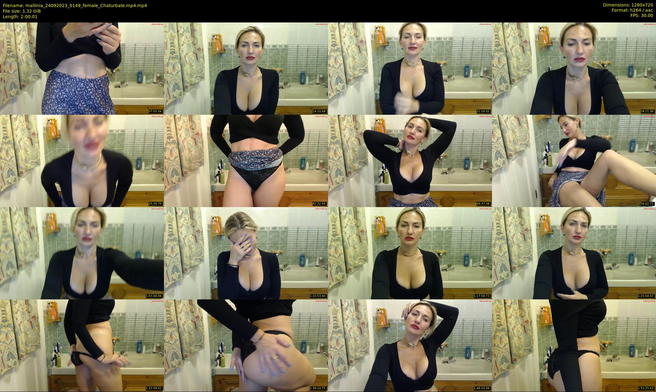 mallinia — 121 minute Chaturbate female cam show recording, 720p, Sep 24, 2023