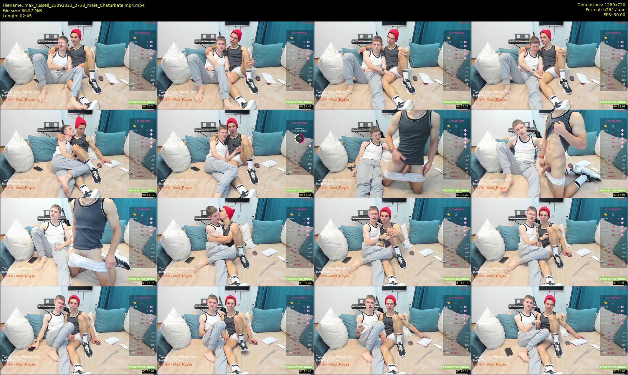 max_russell — 3 minute Chaturbate male cam show recording, 720p, Sep 23, 2023