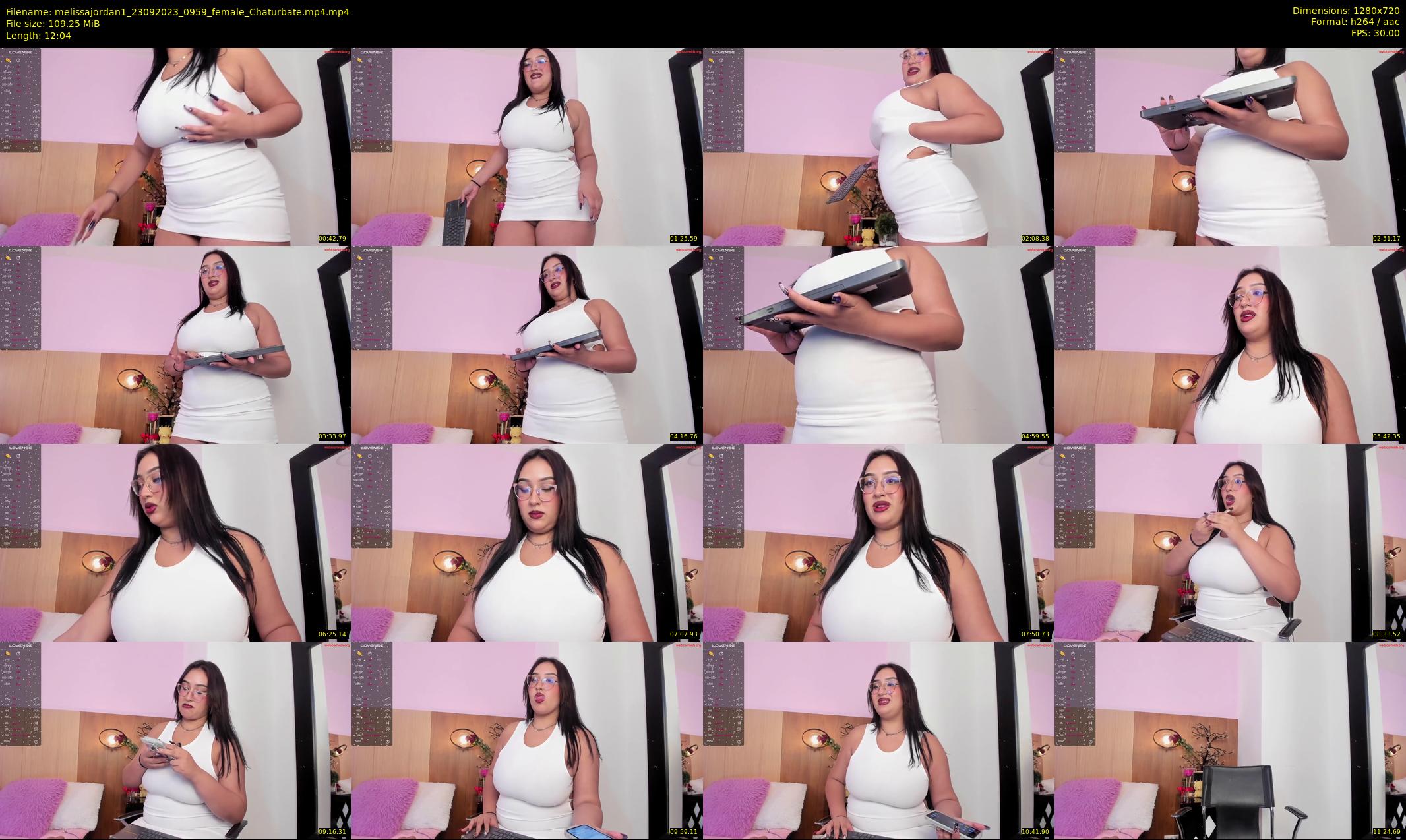 melissajordan1 — 13 minute Chaturbate female cam show recording, 720p, Sep 23, 2023