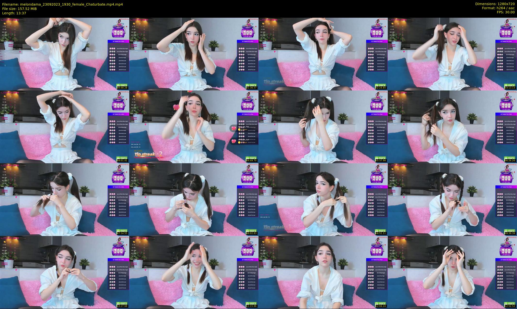 melondama — 14 minute Chaturbate female cam show recording, 720p, Sep 23, 2023