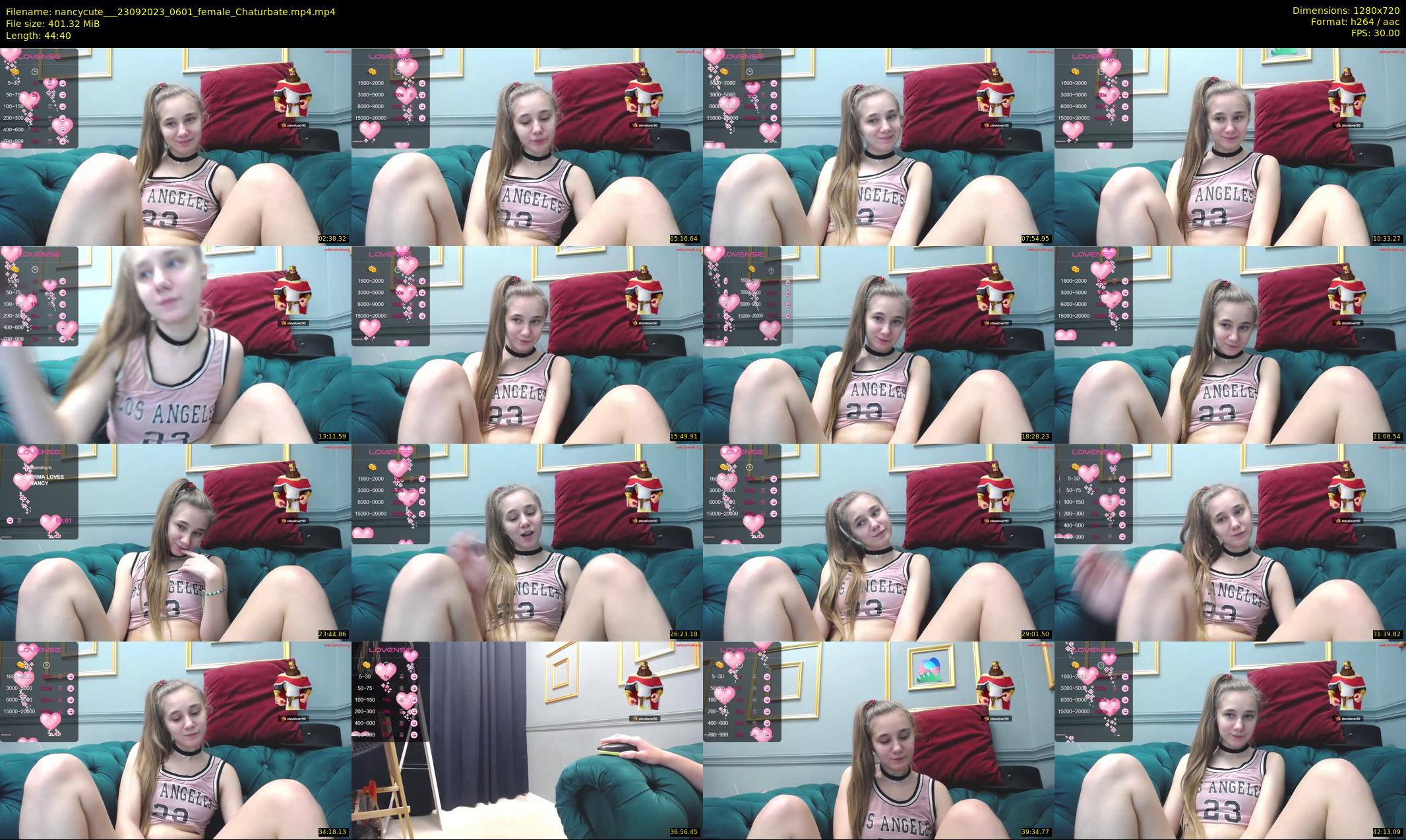 nancycute__ — 45 minute Chaturbate female cam show recording, 720p, Sep 23, 2023