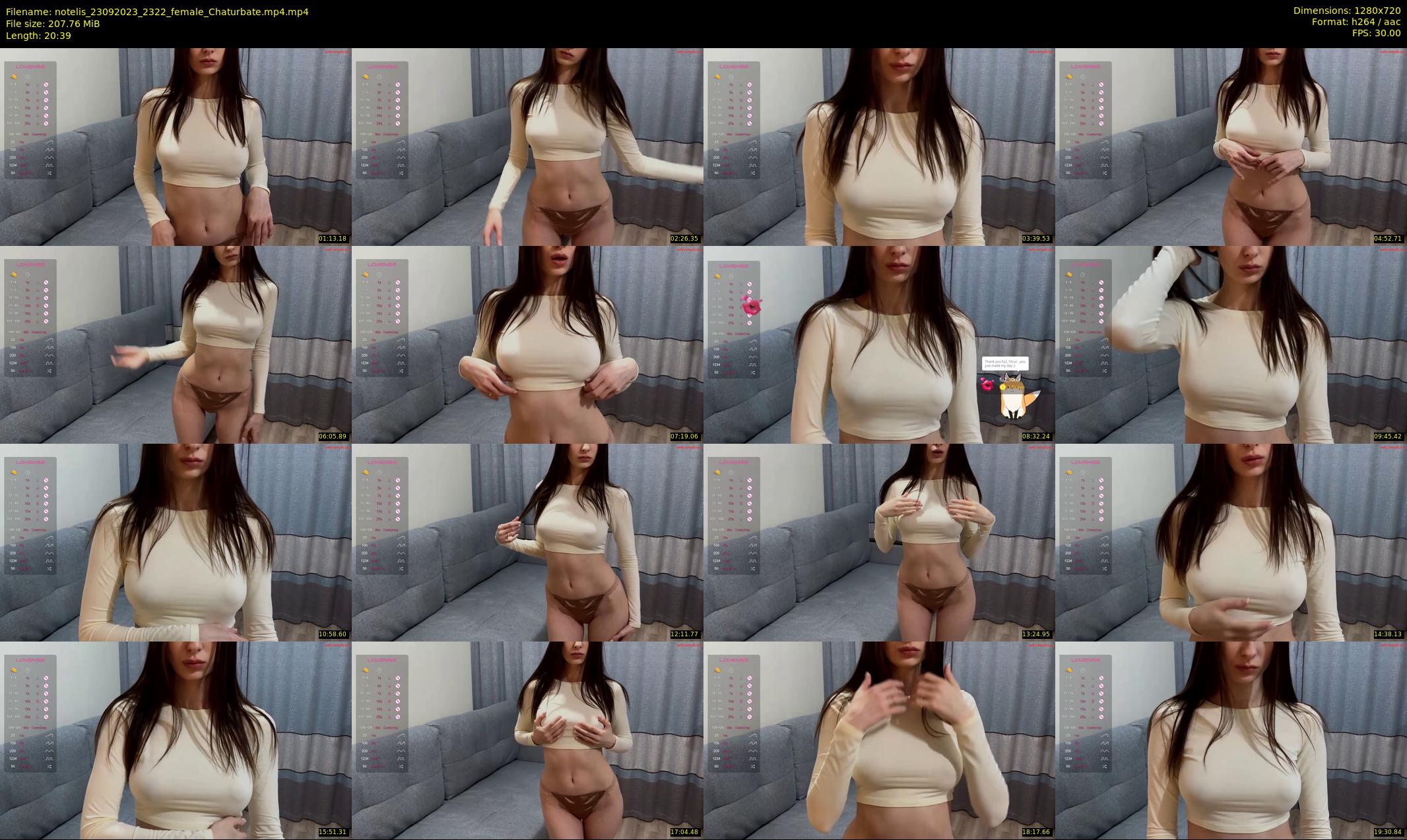 notelis — 21 minute Chaturbate female cam show recording, 720p, Sep 23, 2023