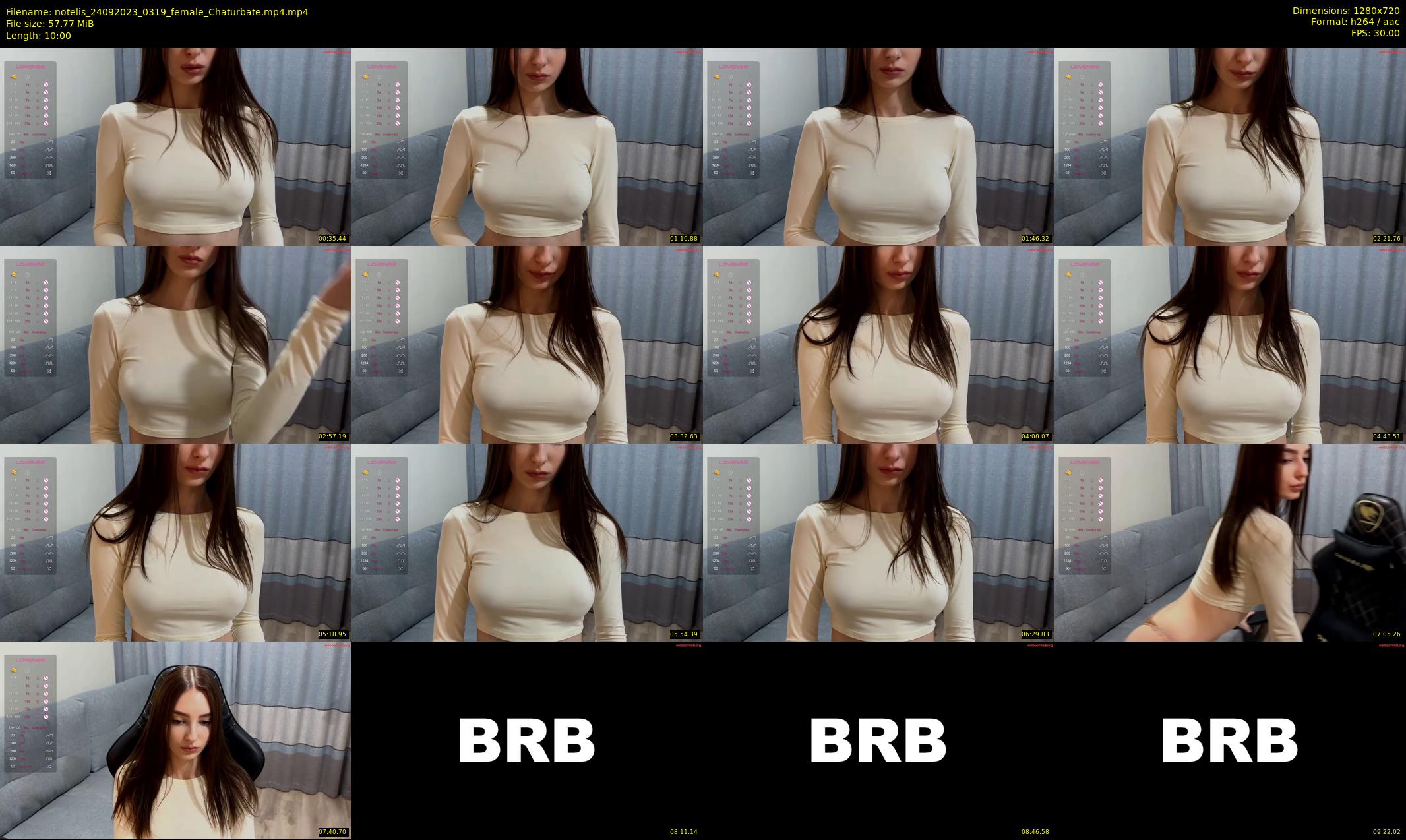 notelis — 10 minute Chaturbate female cam show recording, 720p, Sep 24, 2023