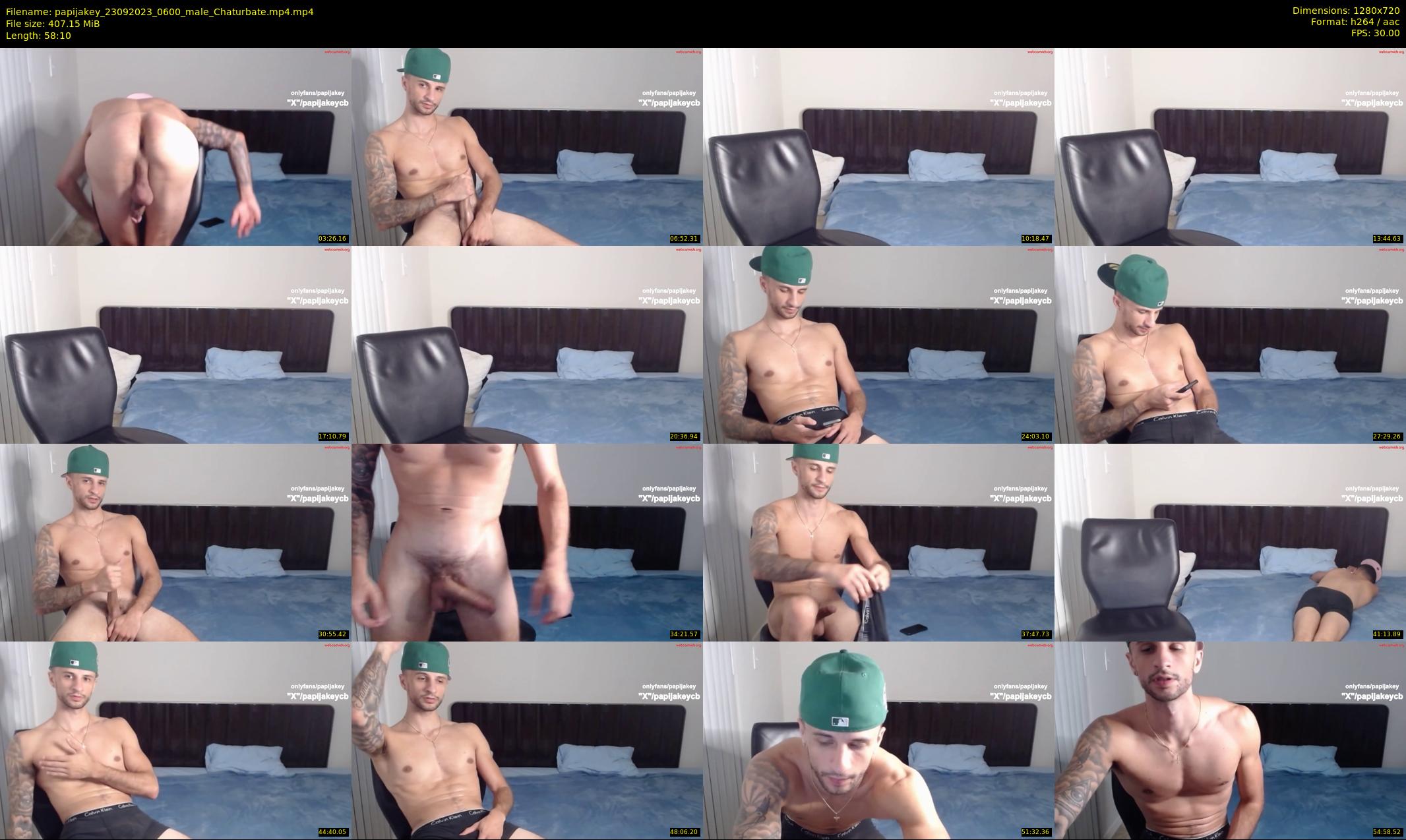 papijakey — 59 minute Chaturbate male cam show recording, 720p, Sep 23, 2023