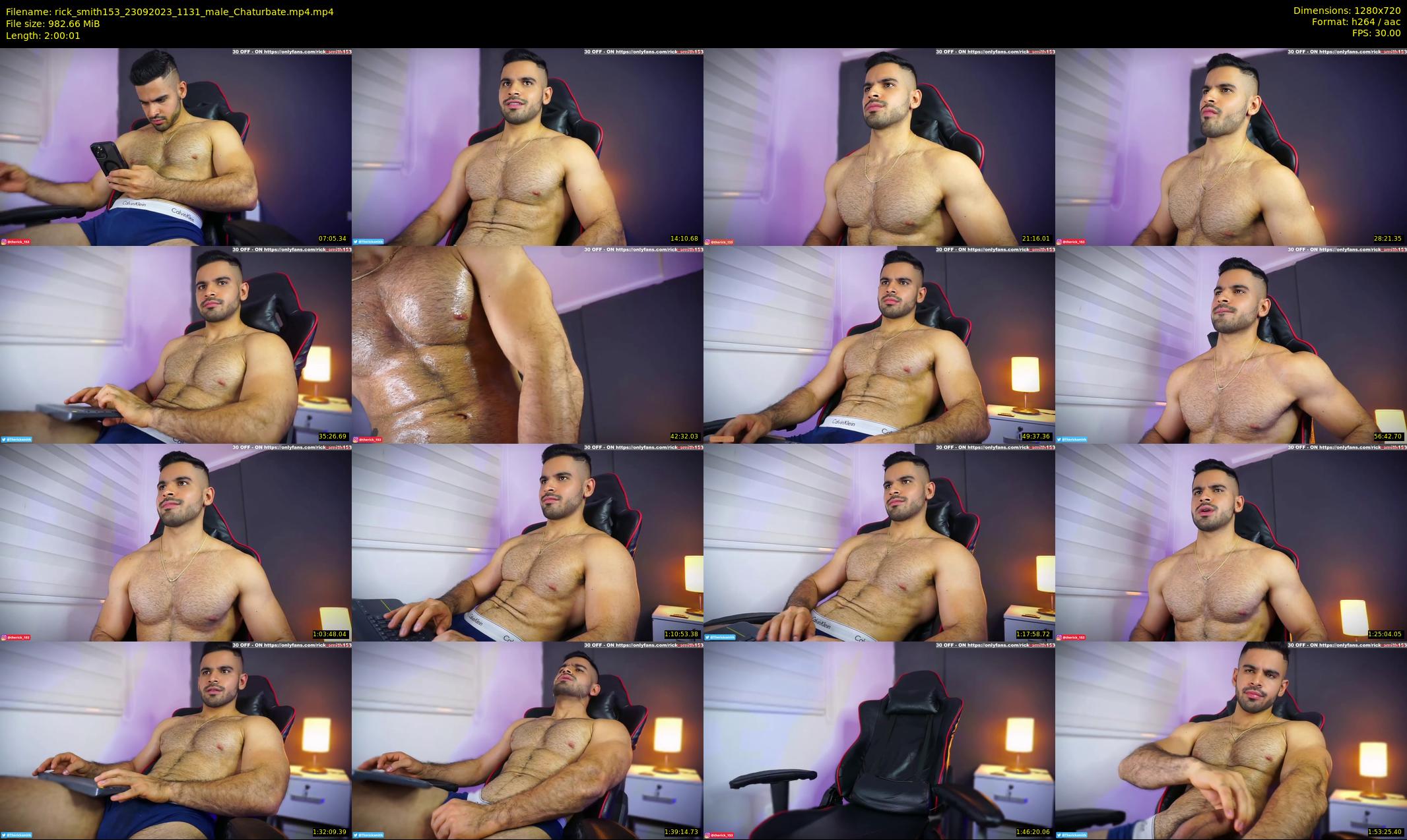 rick_smith153 — 121 minute Chaturbate male cam show recording, 720p, Sep 23, 2023