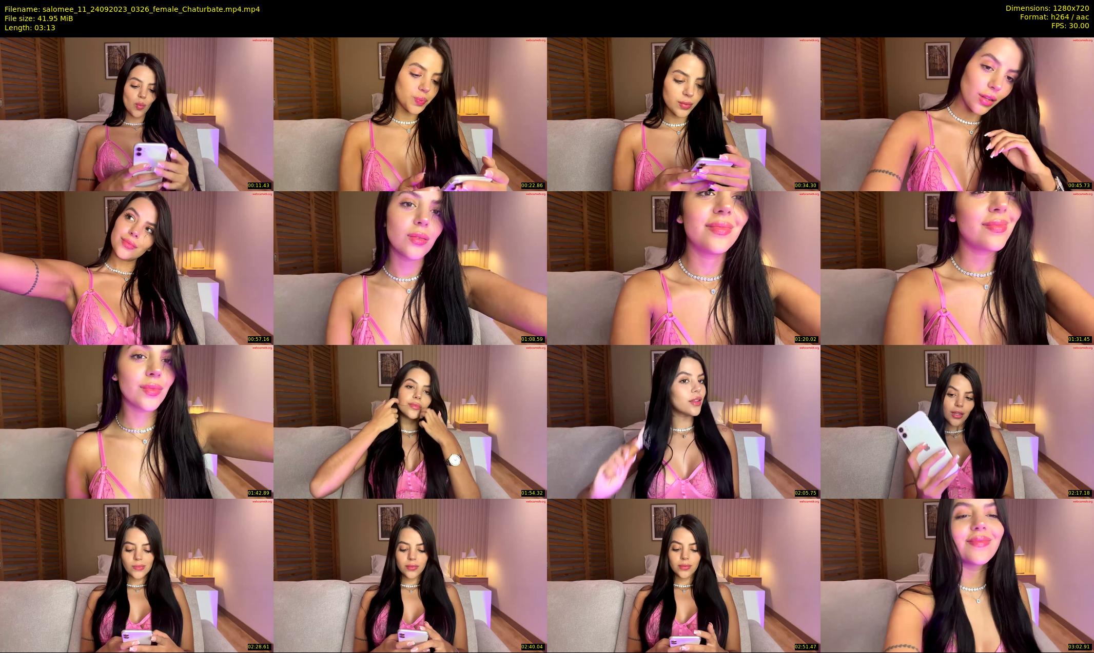 salomee_11 — 4 minute Chaturbate female cam show recording, 720p, Sep 24, 2023