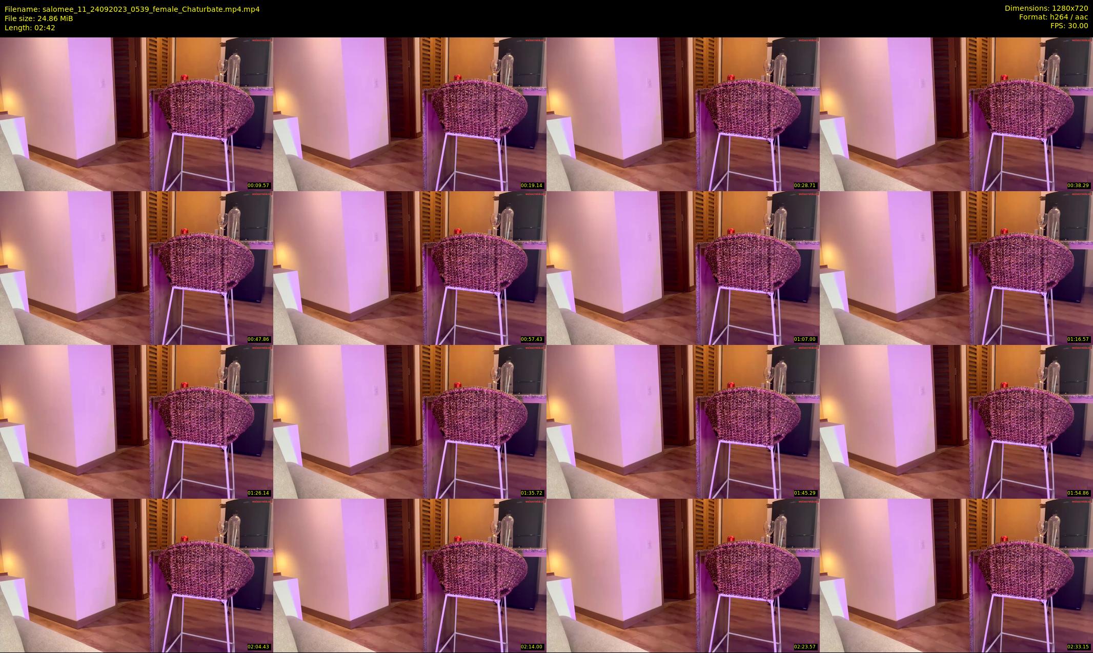 salomee_11 — 3 minute Chaturbate female cam show recording, 720p, Sep 24, 2023