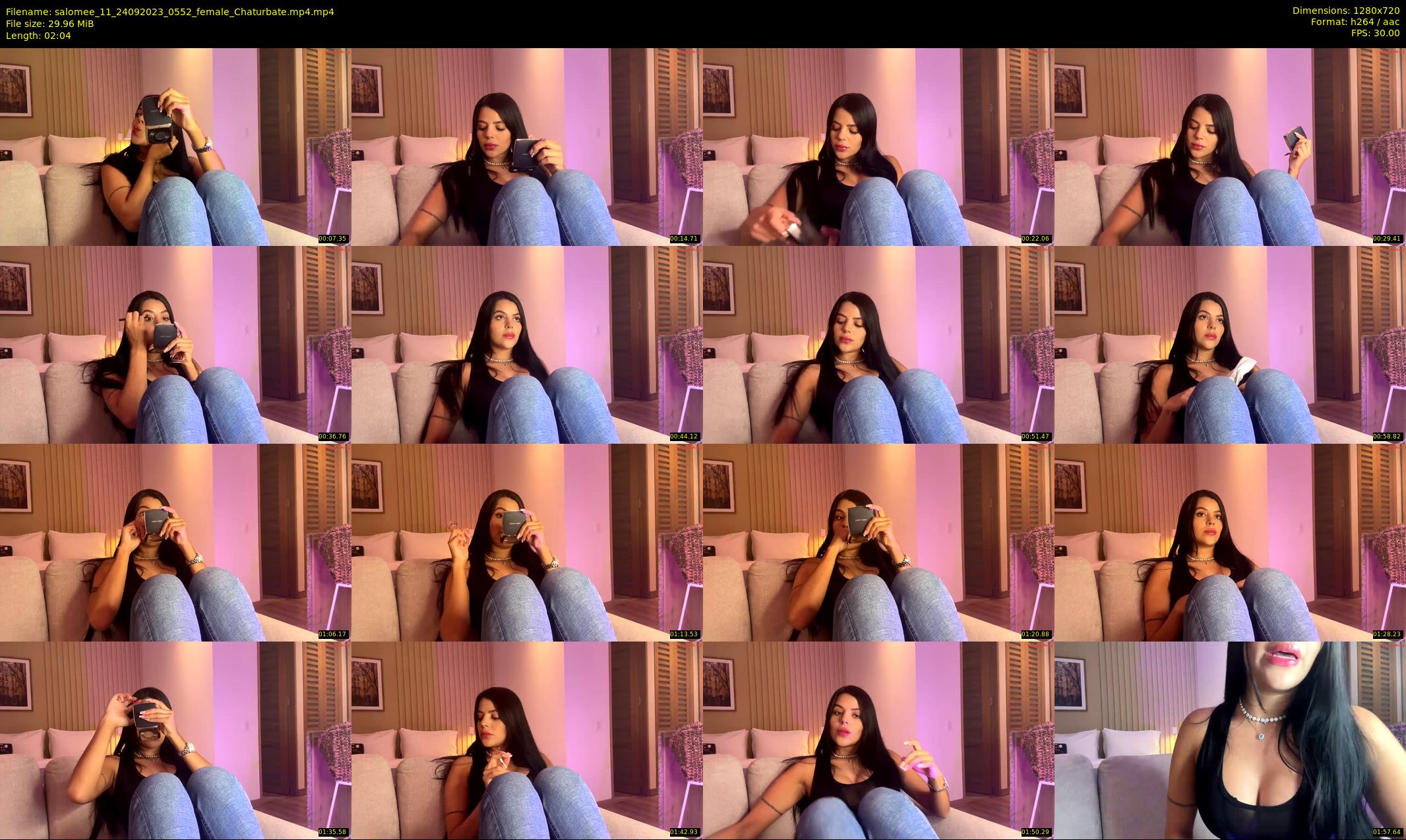 salomee_11 — 3 minute Chaturbate female cam show recording, 720p, Sep 24, 2023