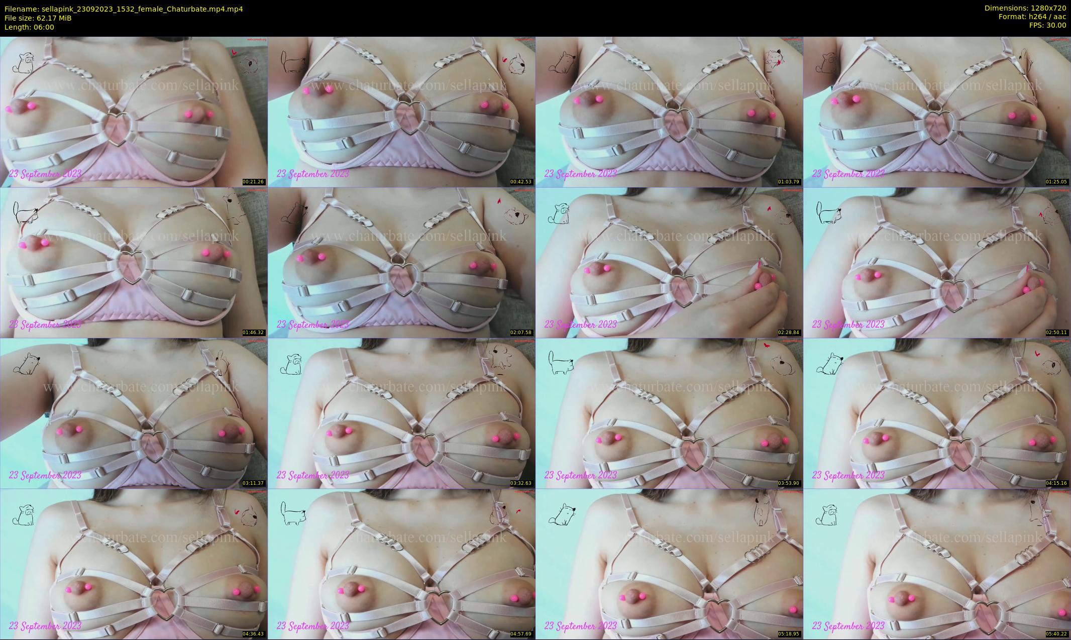 sellapink — 6 minute Chaturbate female cam show recording, 720p, Sep 23, 2023