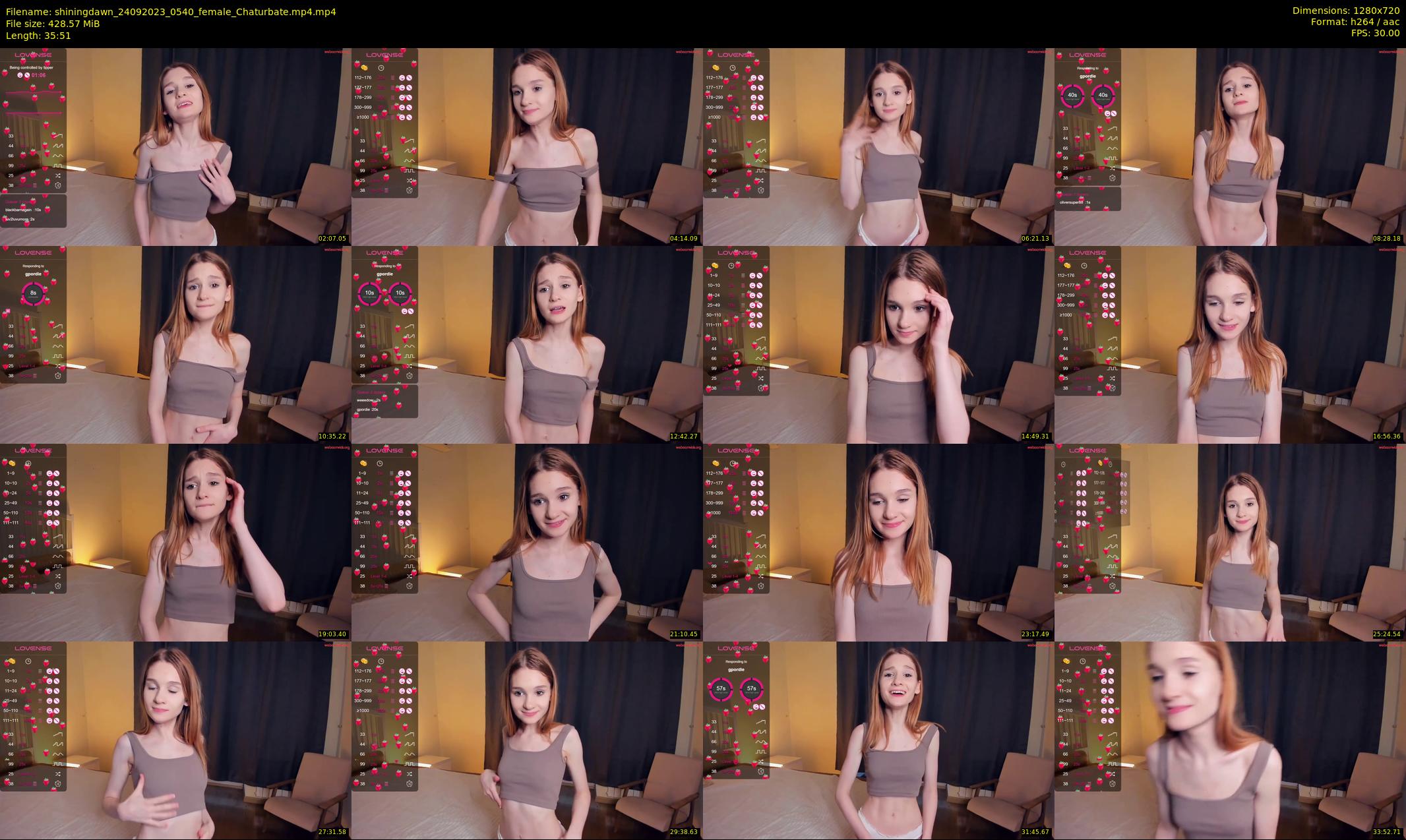 shiningdawn — 36 minute Chaturbate female cam show recording, 720p, Sep 24, 2023