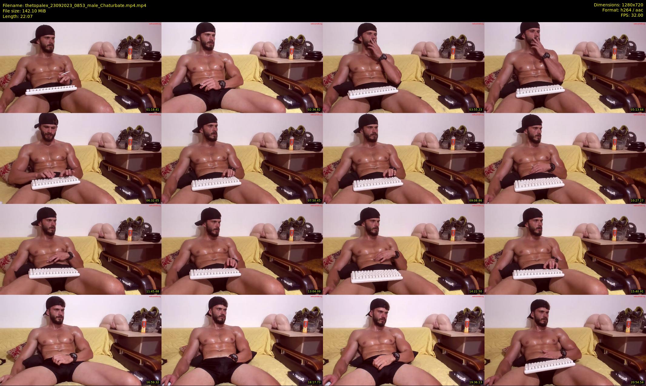 thetopalex — 23 minute Chaturbate male cam show recording, 720p, Sep 23, 2023