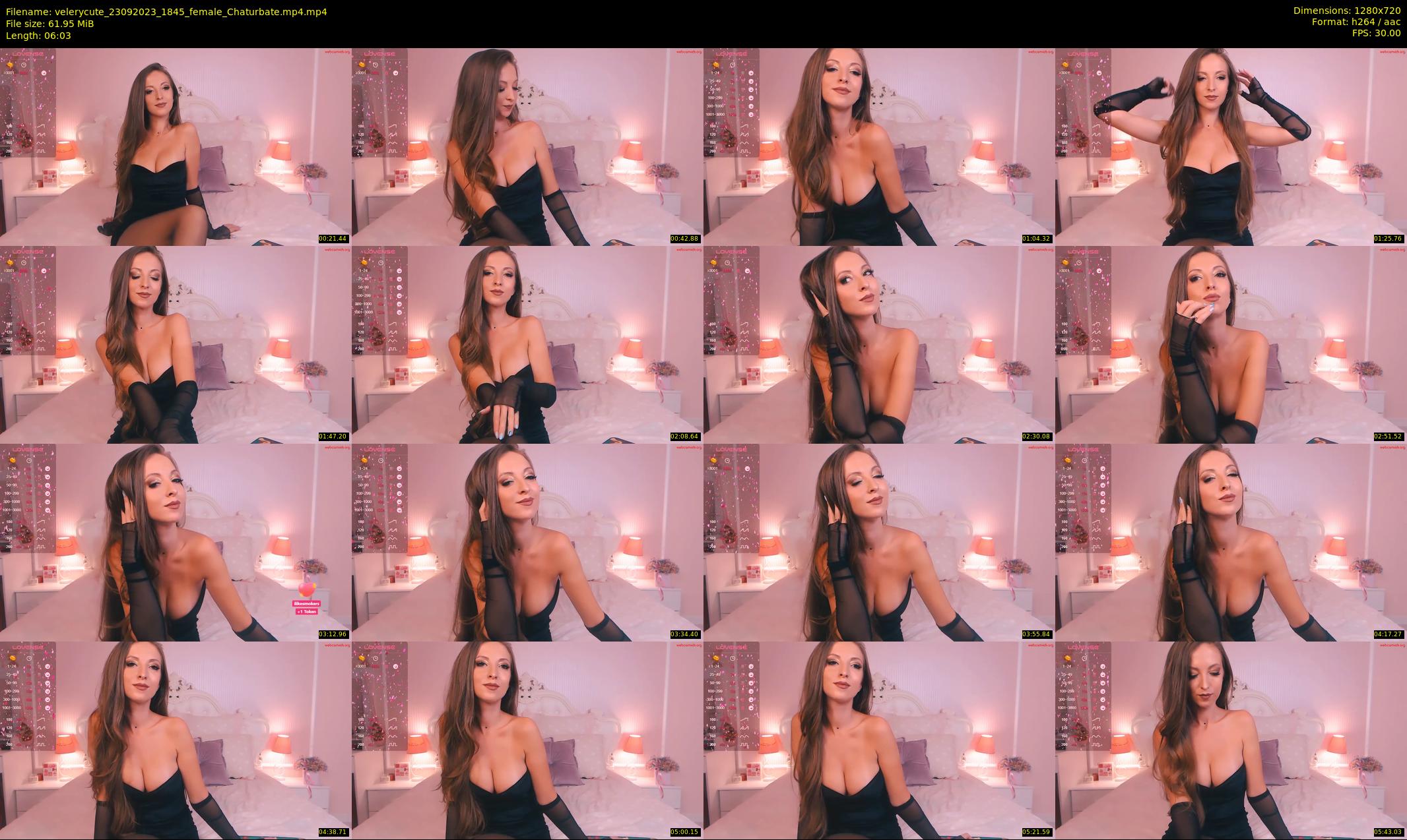 velerycute — 7 minute Chaturbate female cam show recording, 720p, Sep 23, 2023
