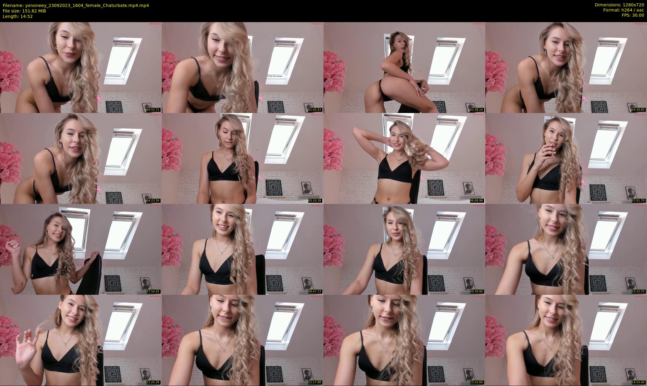 yononeey — 15 minute Chaturbate female cam show recording, 720p, Sep 23, 2023