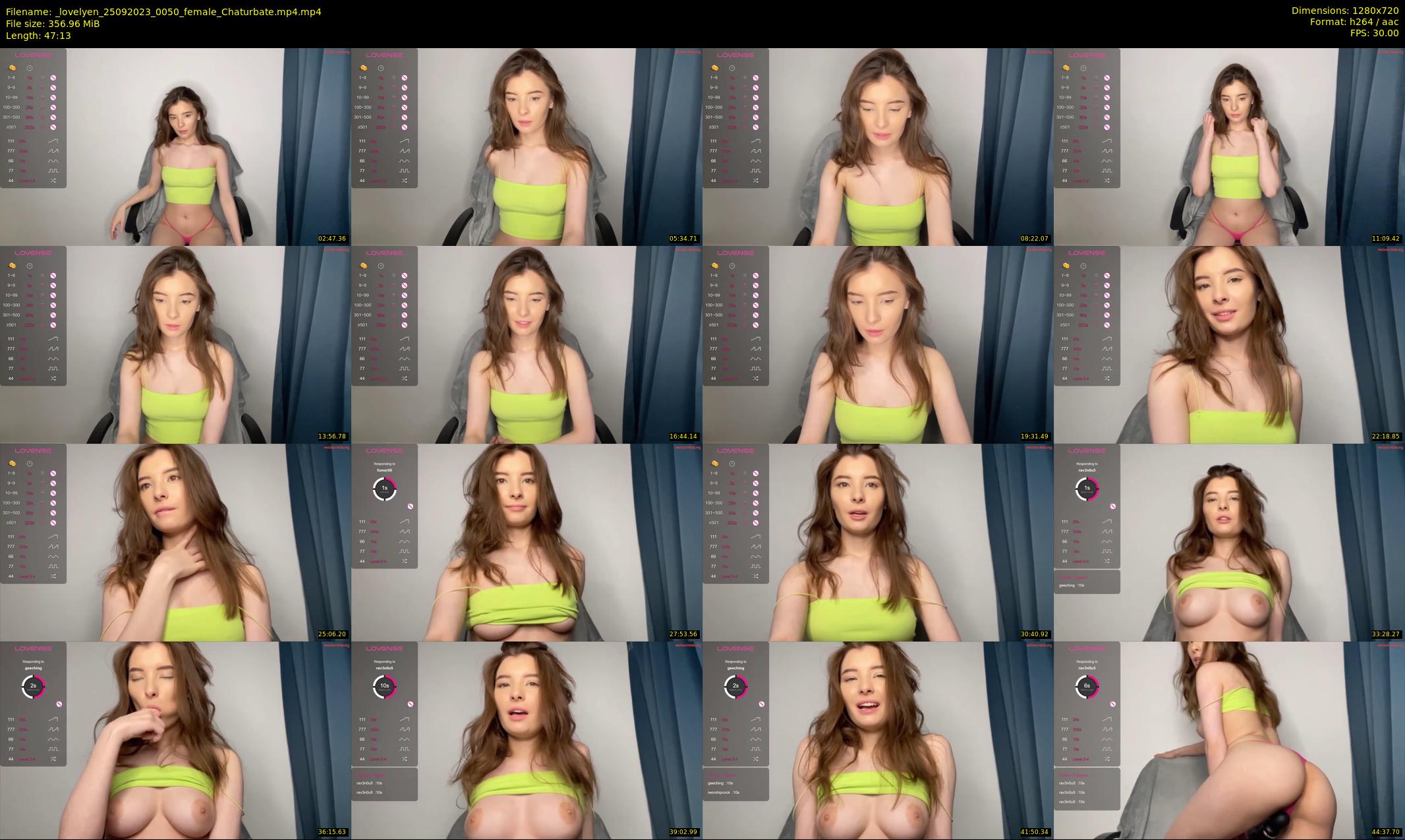 _lovelyen — 48 minute Chaturbate female cam show recording, 720p, Sep 25, 2023