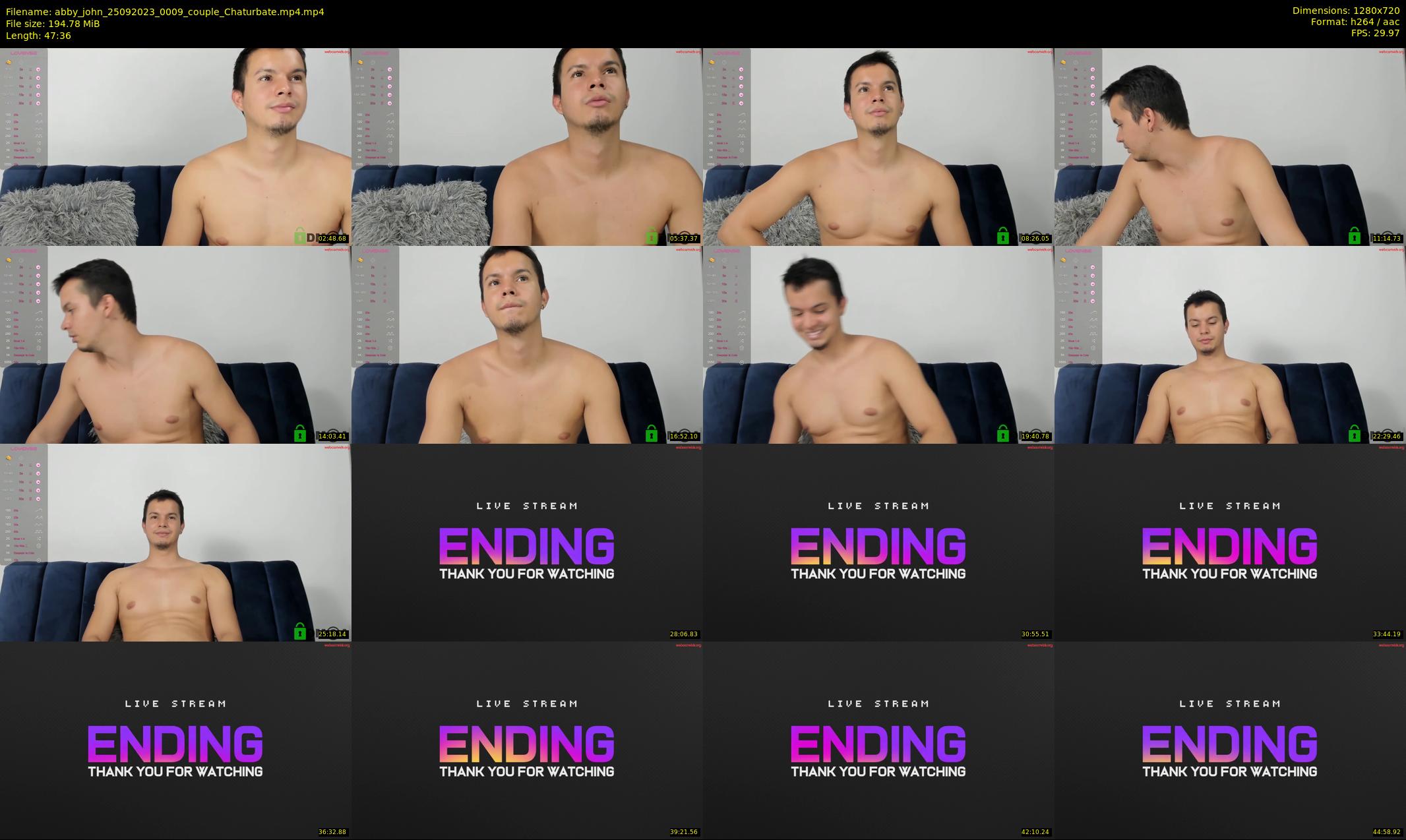 abby_john — 48 minute Chaturbate couple cam show recording, 720p, Sep 25, 2023